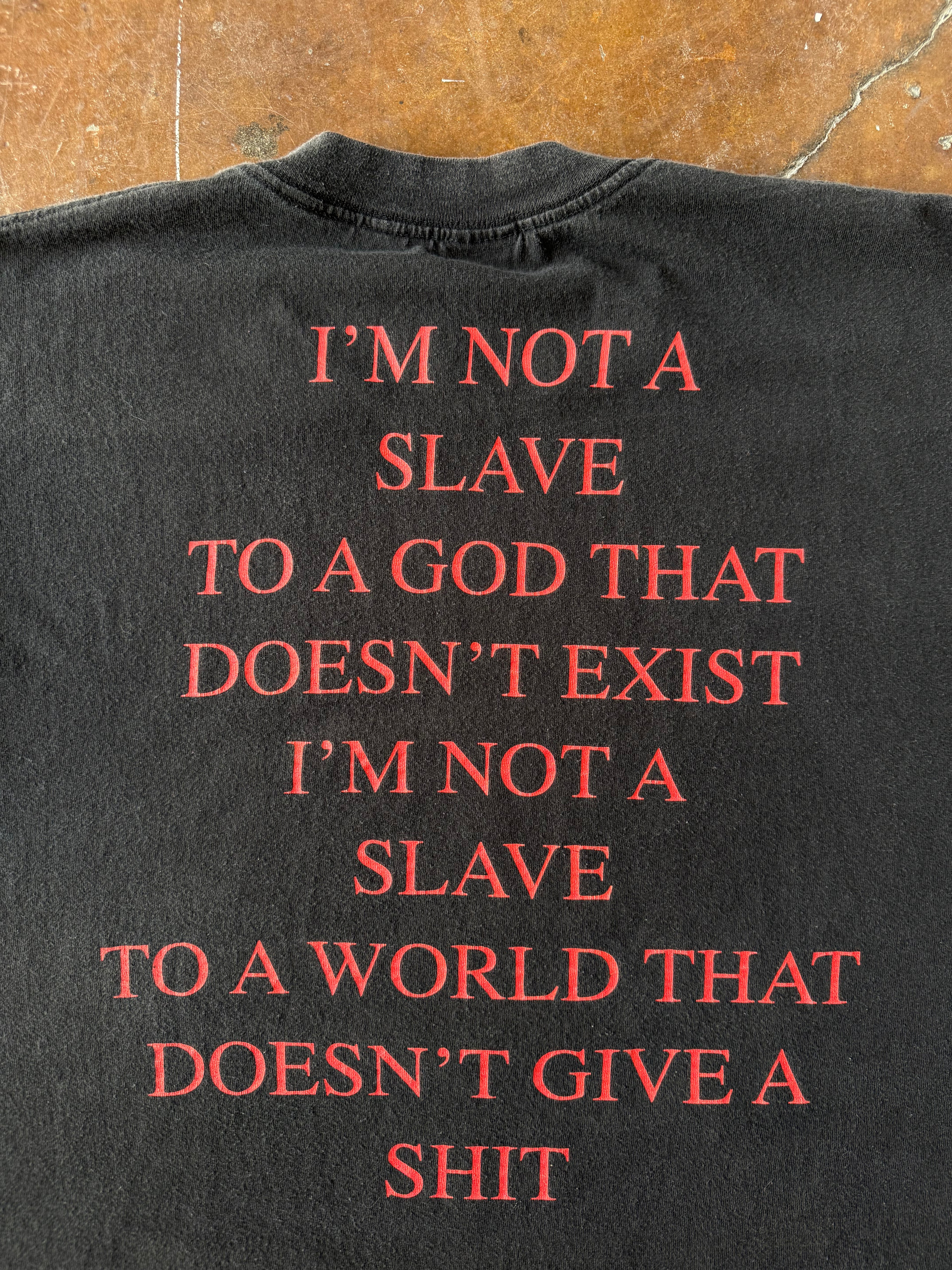 2001 Marilyn Manson "not a slave" band shirt (XL)