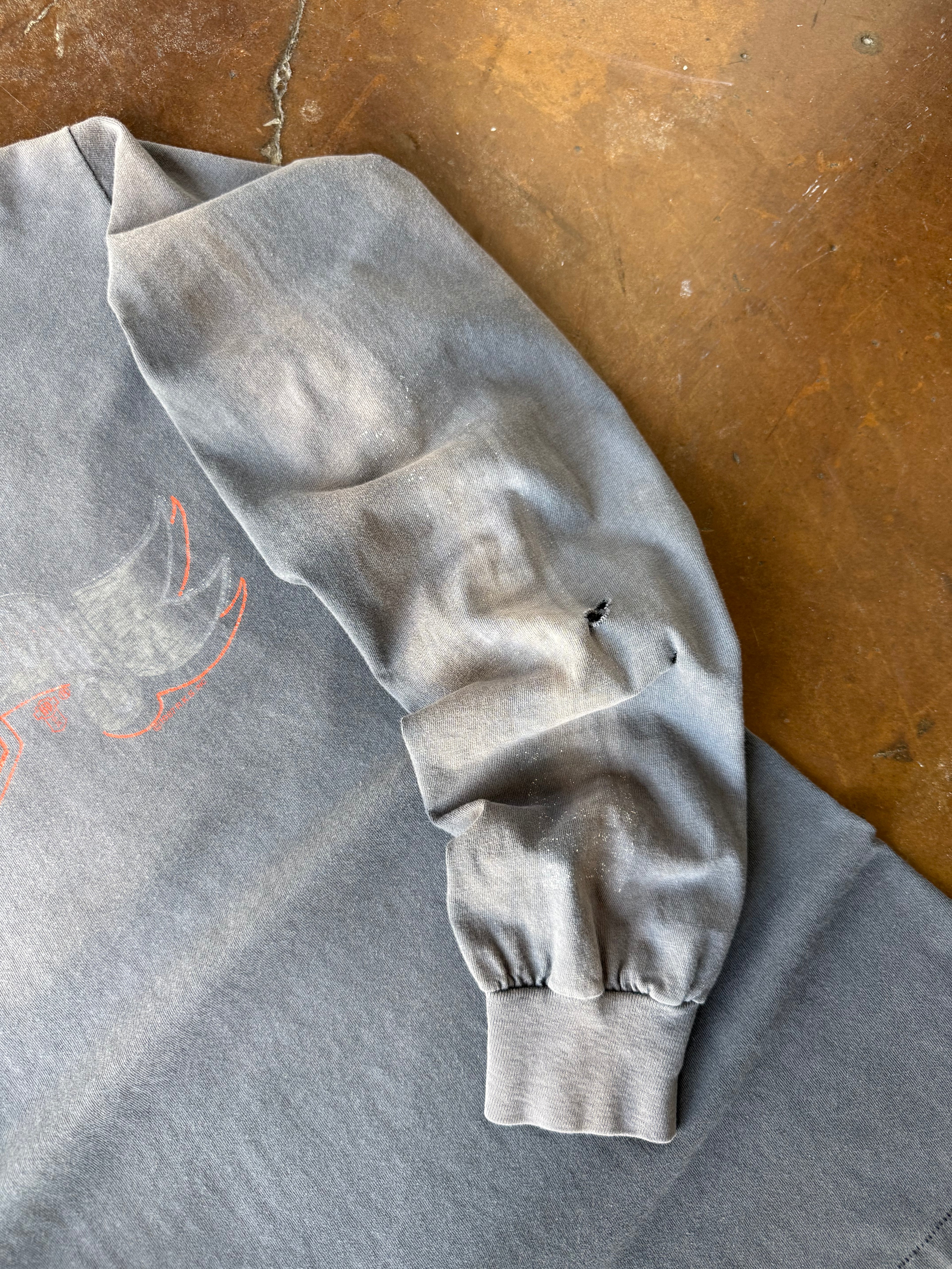 80s faded Harley Davidson "banner logo" longsleeve shirt (XL)