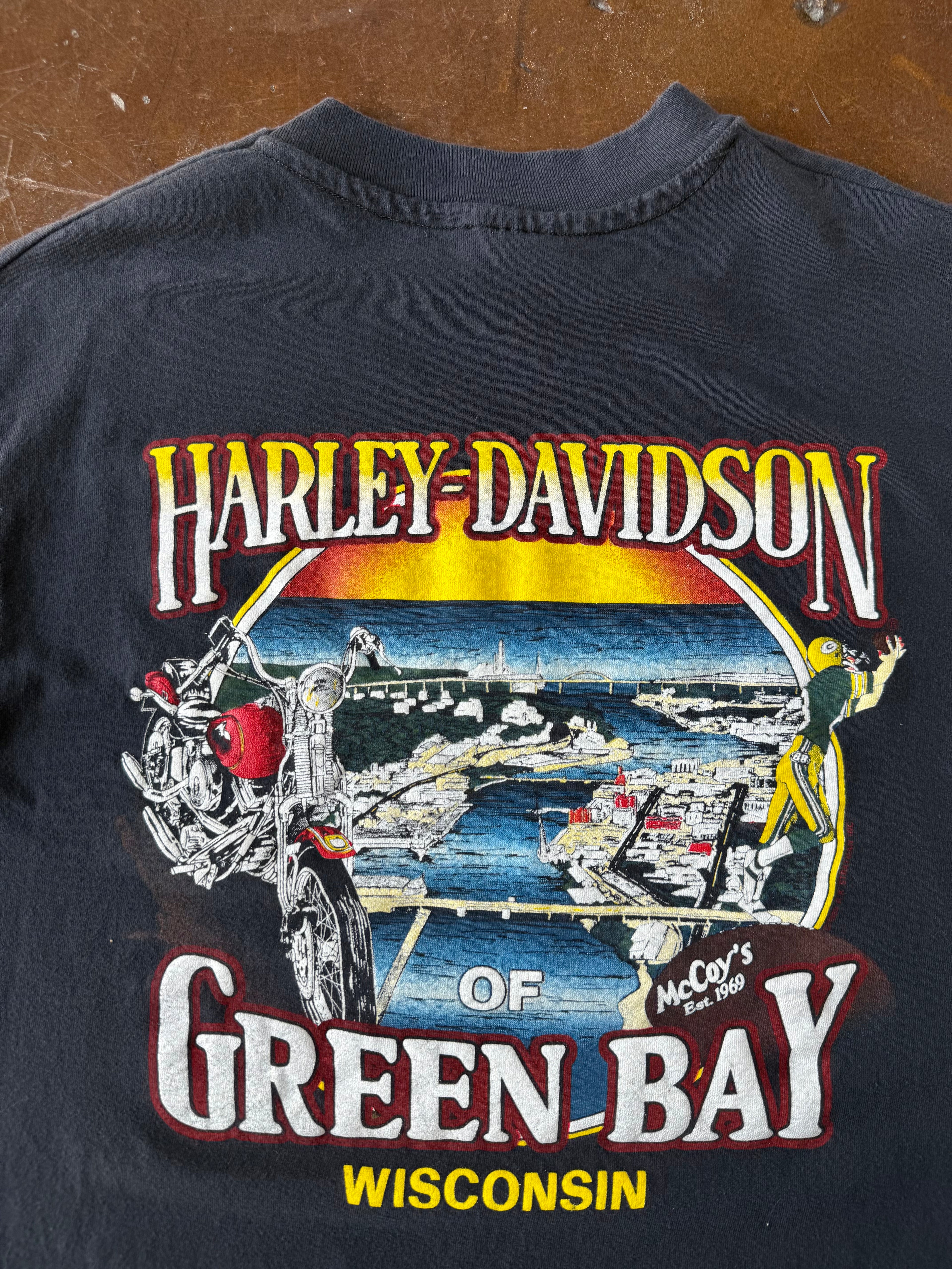 1989 Harley Davidson "motorcross" biker shirt (LARGE)