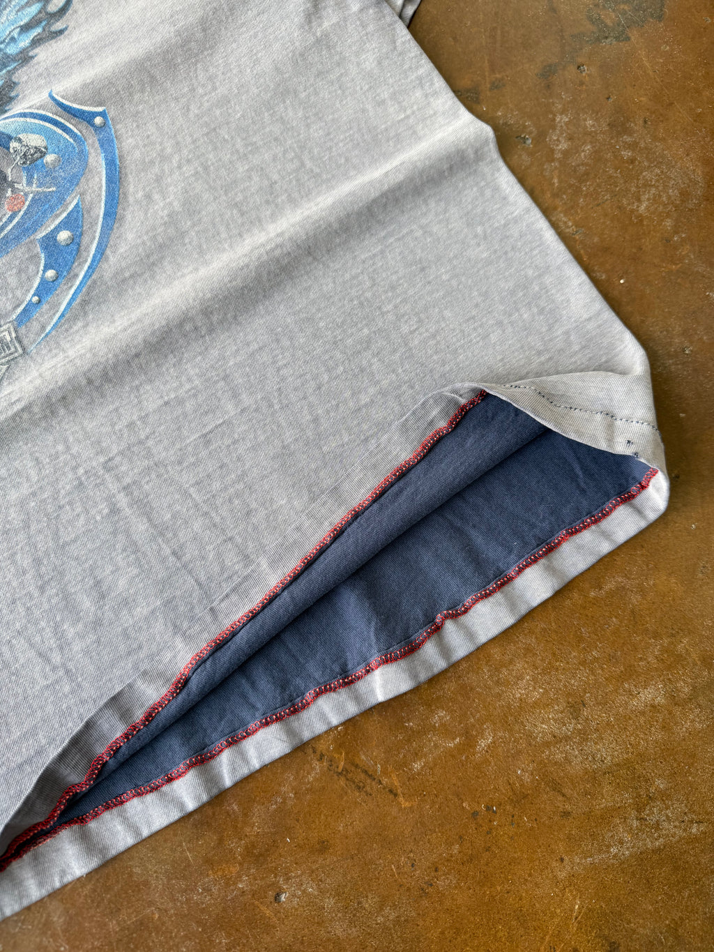 2000s faded Harley Davidson "blue eagle" biker shirt (XL)