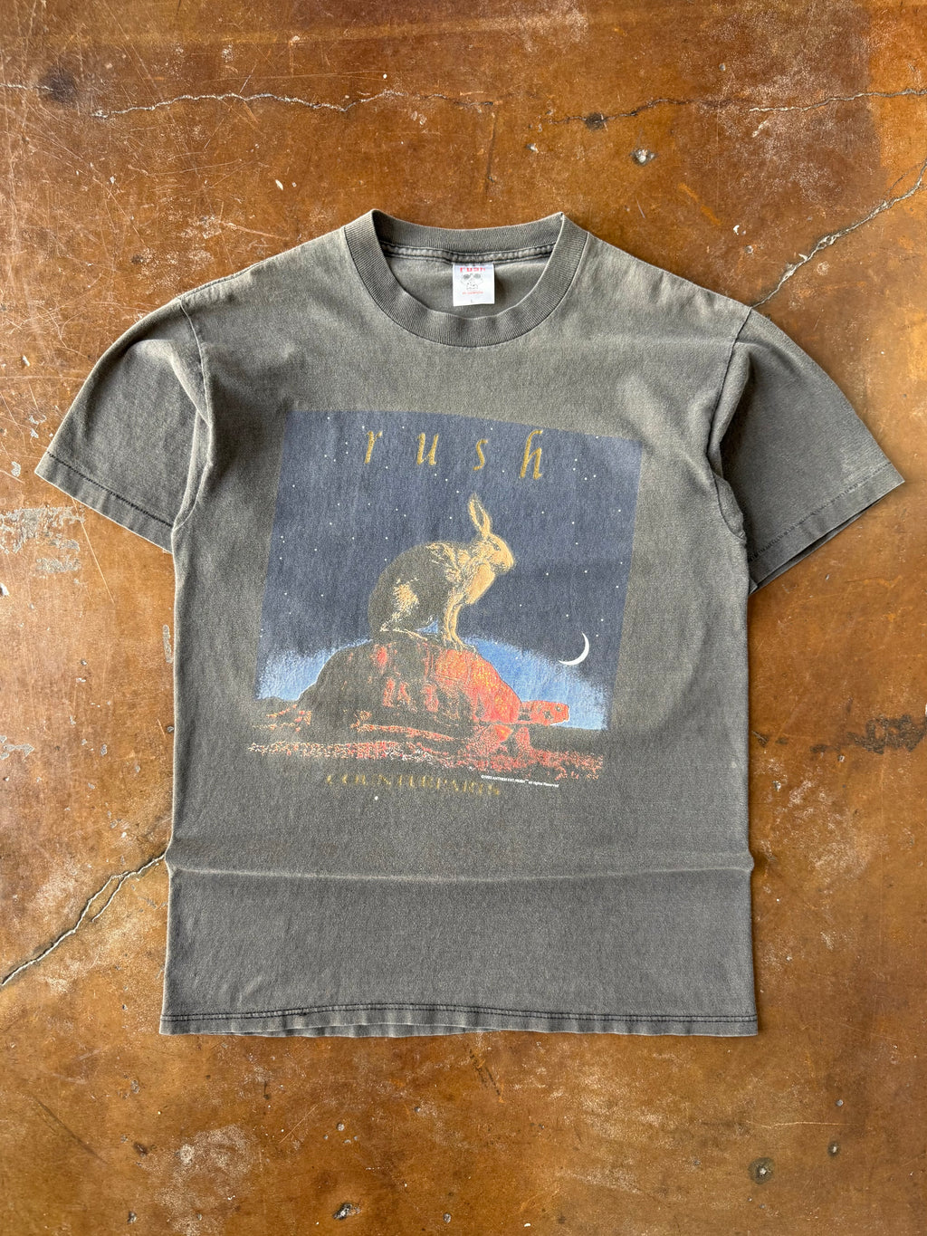 1993 faded Rush "counterparts" tour shirt (LARGE)