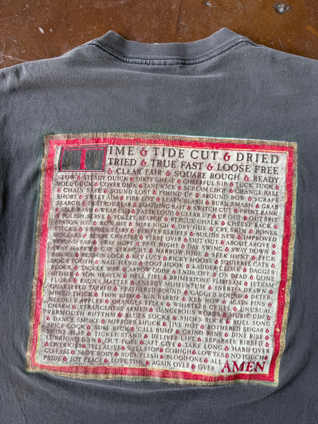 1993 faded Rush "counterparts" tour shirt (LARGE)