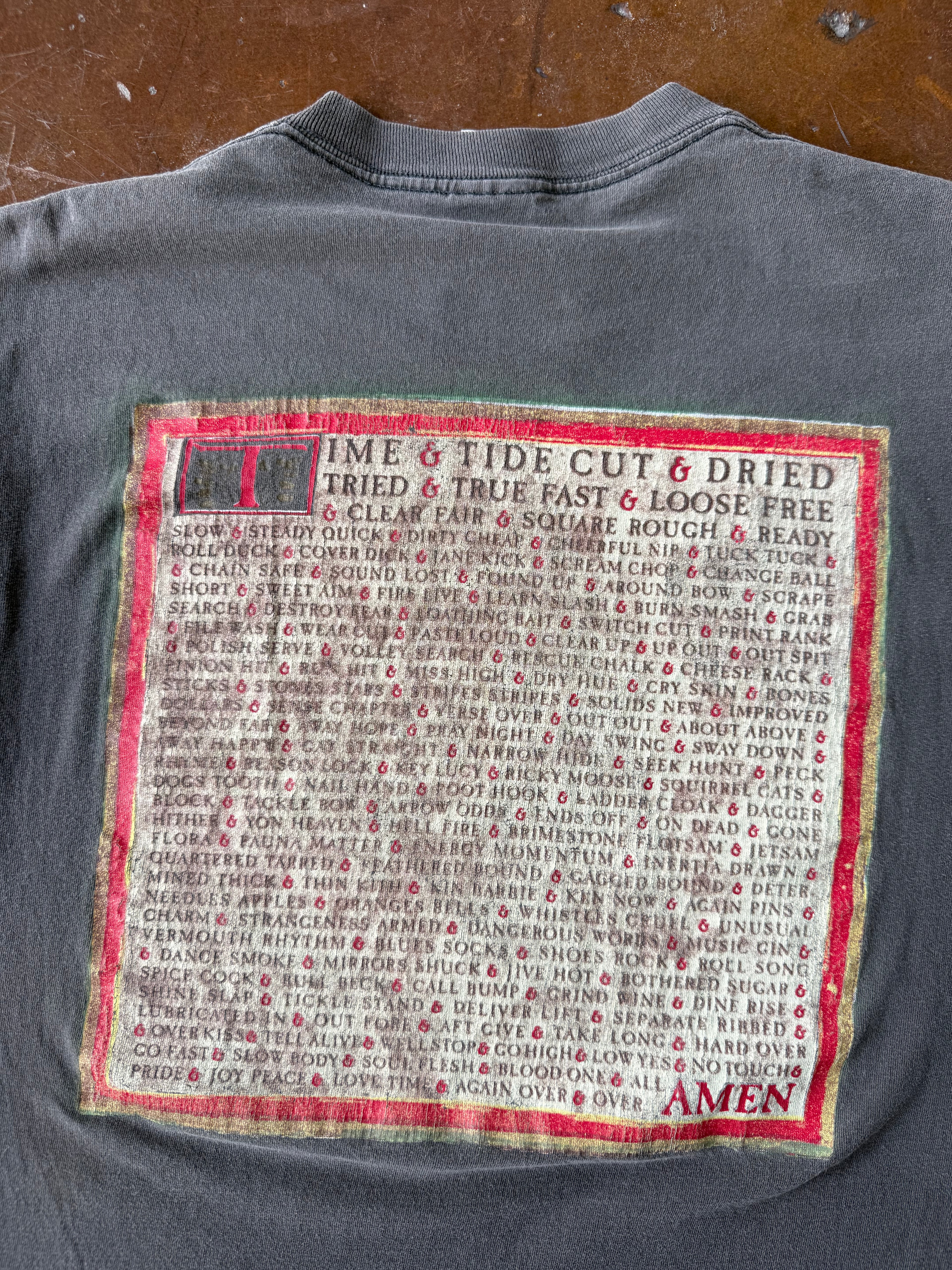 1993 faded Rush "counterparts" tour shirt (LARGE)