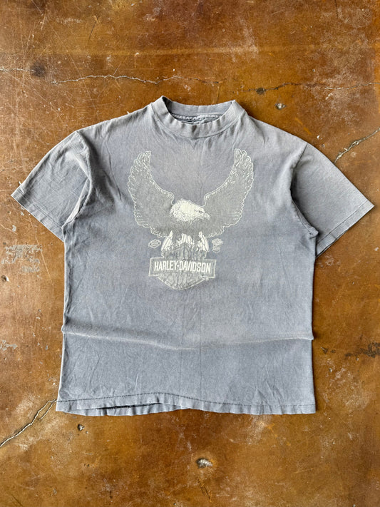 80s faded Harley Davidson "eagle emblem" biker shirt (LARGE)