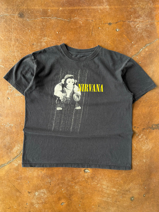 2000s Nirvana "monkey toy" band shirt (LARGE)