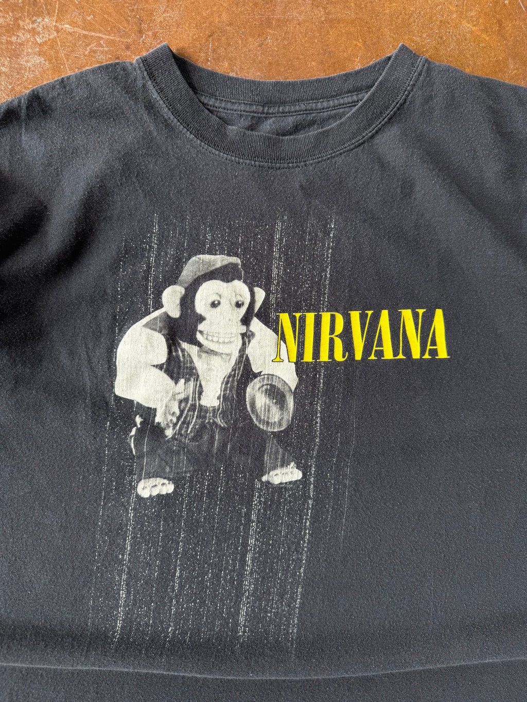 2000s Nirvana "monkey toy" band shirt (LARGE)