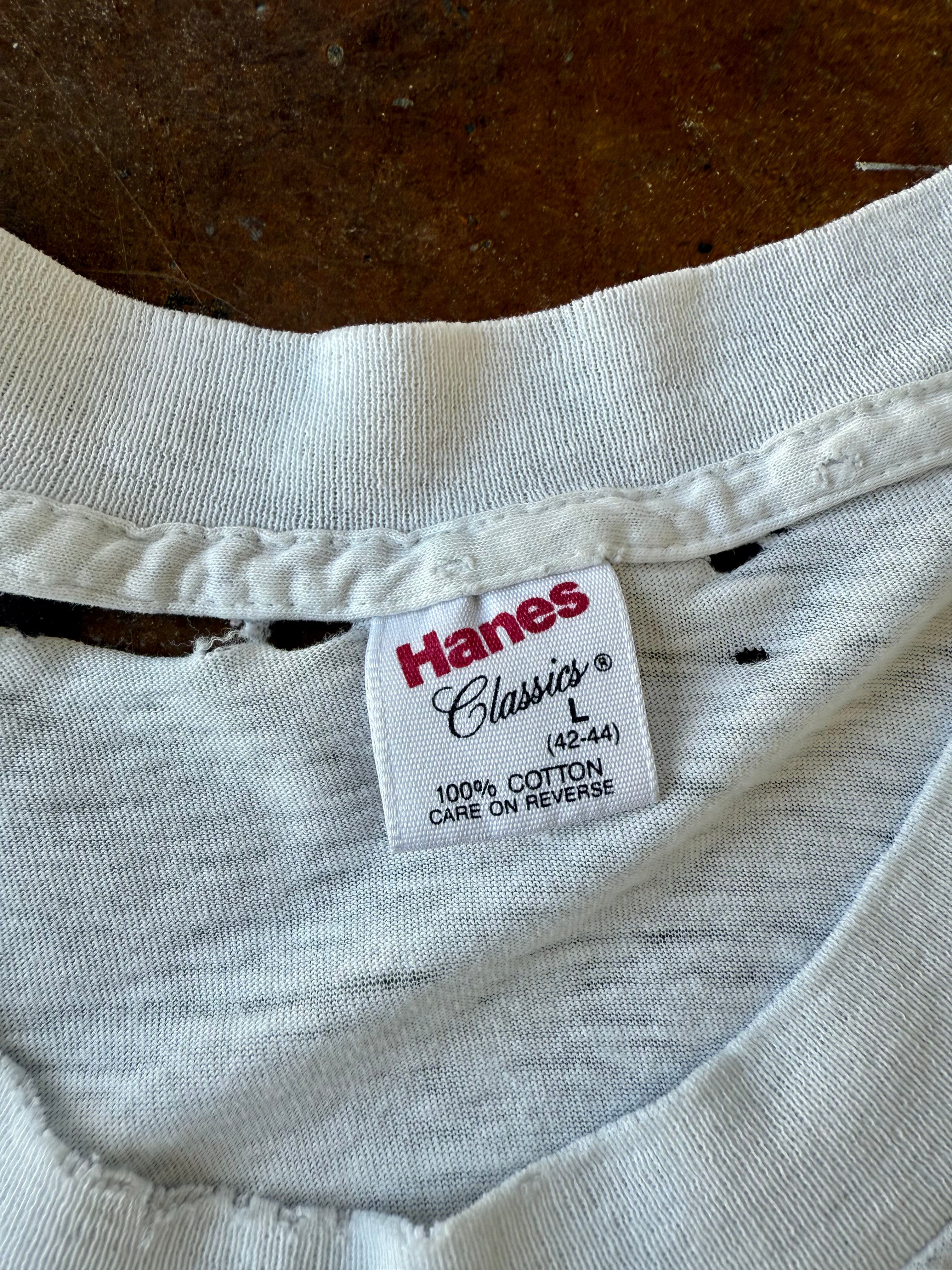 80s lightly distressed Black Flag "nervous breakdown" band shirt (LARGE)
