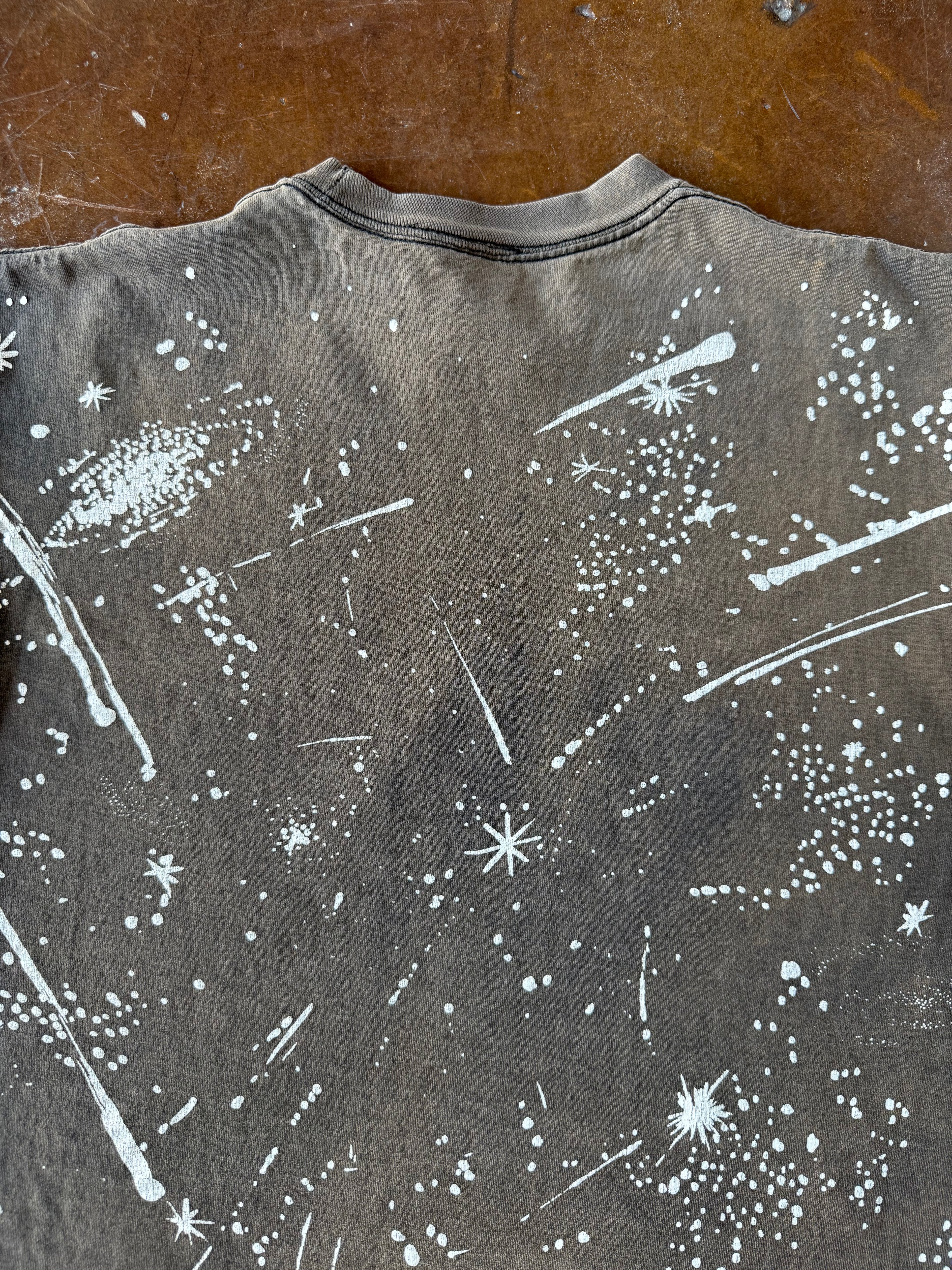 90s faded Disney "star tours" AOP shirt (XL)