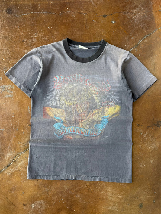 1991 faded Jesus "worship best" shirt (MEDIUM)