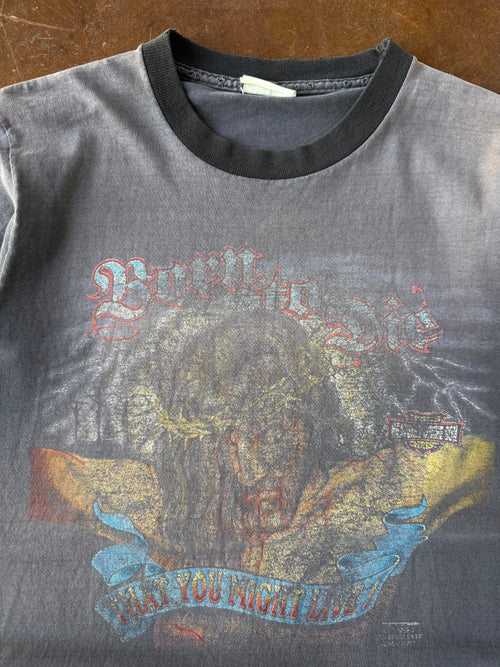 1991 faded Jesus "worship best" shirt (MEDIUM)