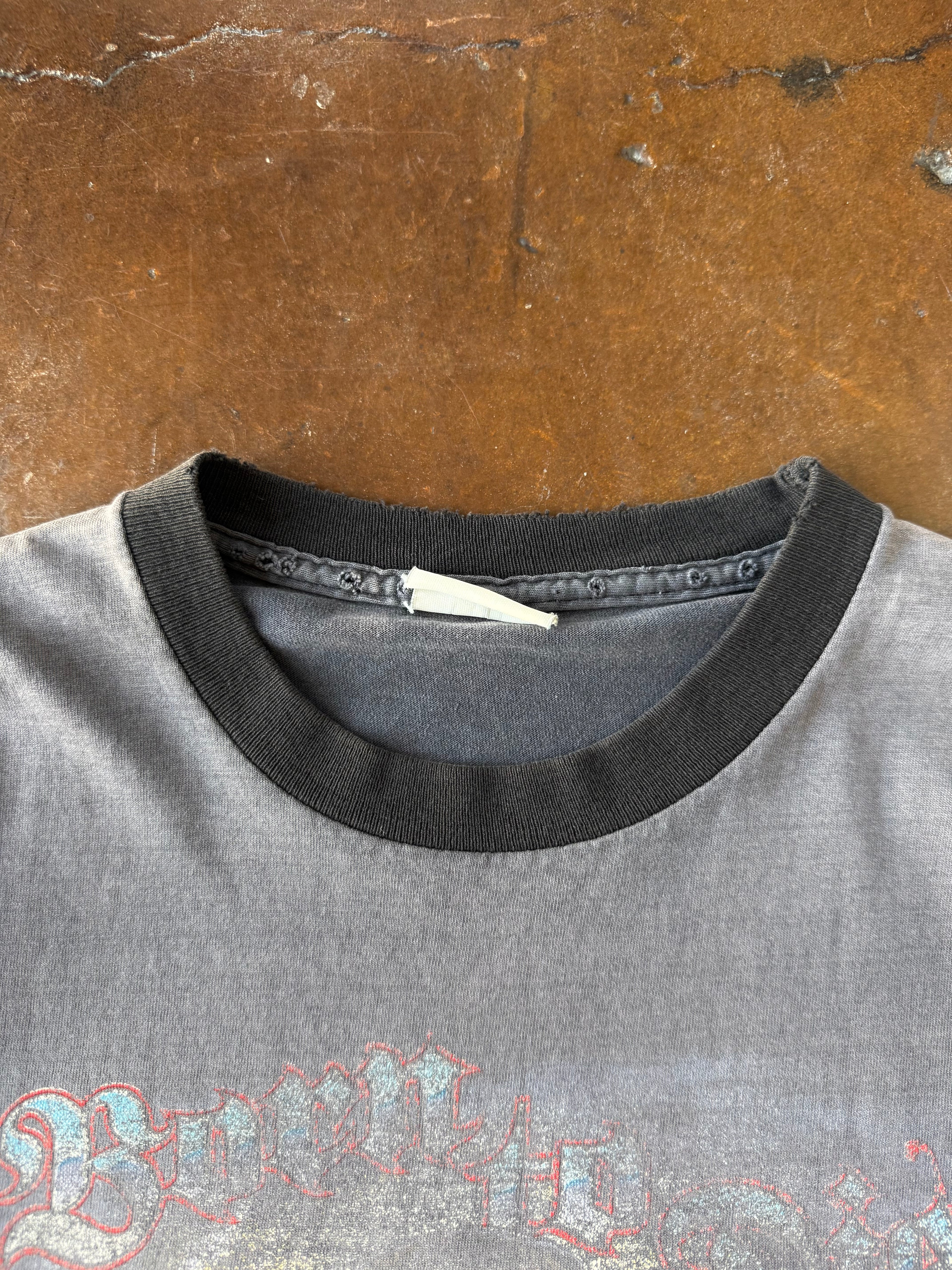 1991 faded Jesus "worship best" shirt (MEDIUM)