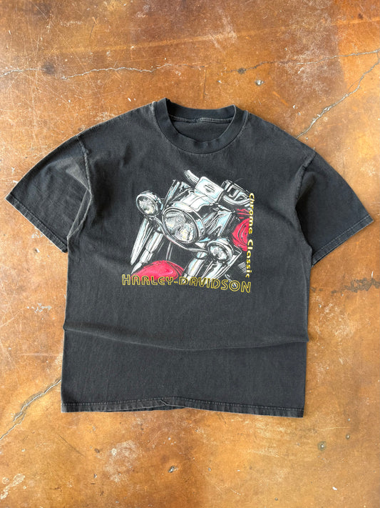 90s Harley Davidson "chrome classic" biker shirt (XL)