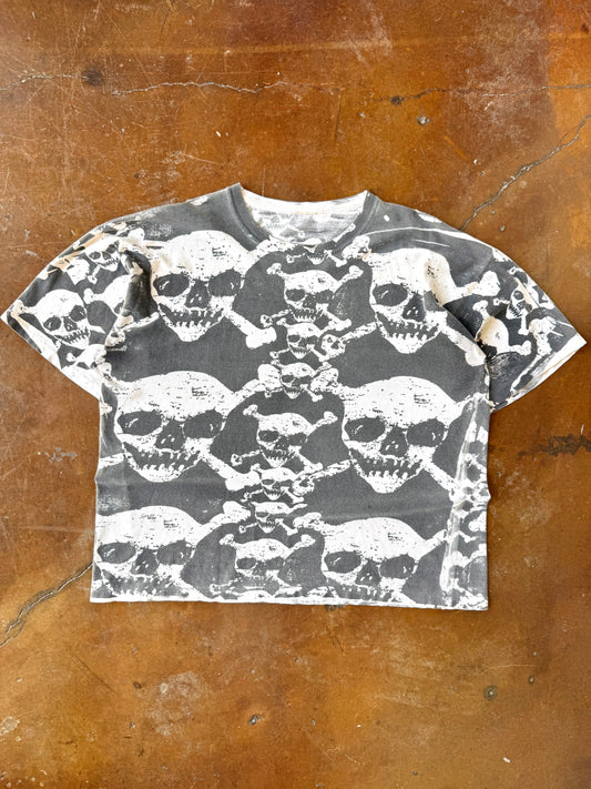 90s Skull & Bones AOP shirt (XL)