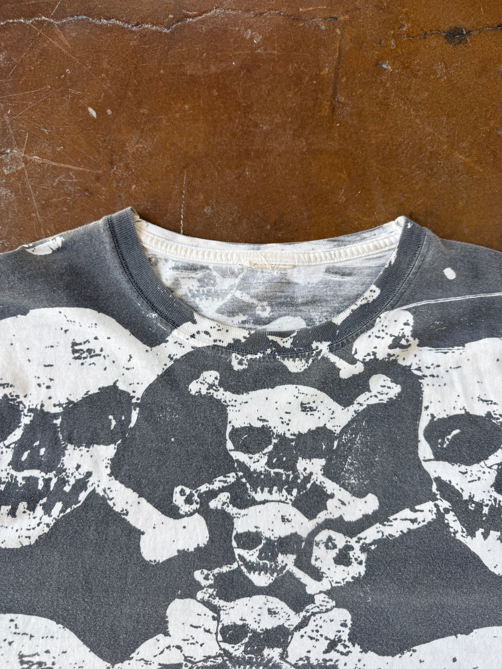 90s Skull & Bones AOP shirt (XL)