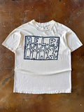 80s distressed Keith Haring "HELP" art shirt (XL)