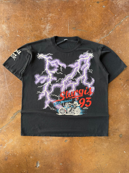 1993 Sturgis Rally "lightning" biker shirt (XL)