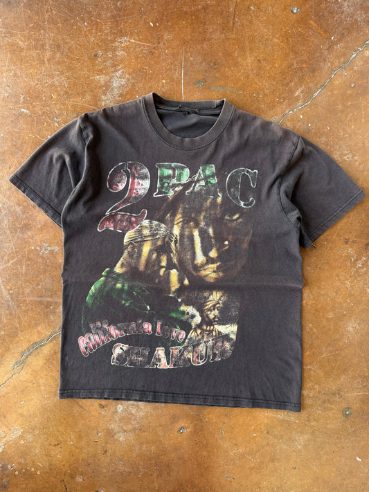 90s faded Tupac Shakur "california love" rap shirt (LARGE)