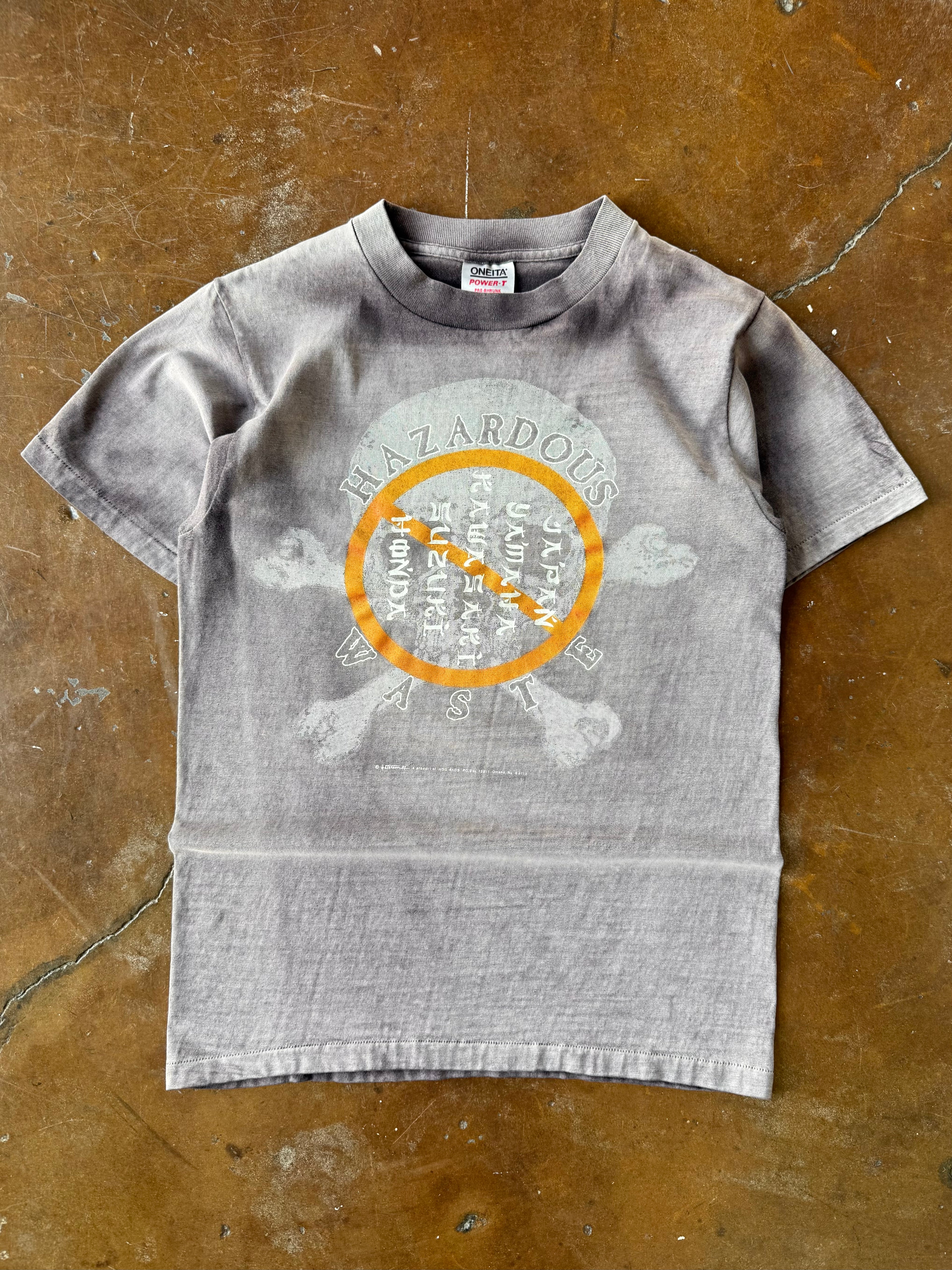 1987 faded Sturgis "hazardous waste" biker shirt (MEDIUM)