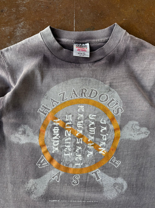 1987 faded Sturgis "hazardous waste" biker shirt (MEDIUM)