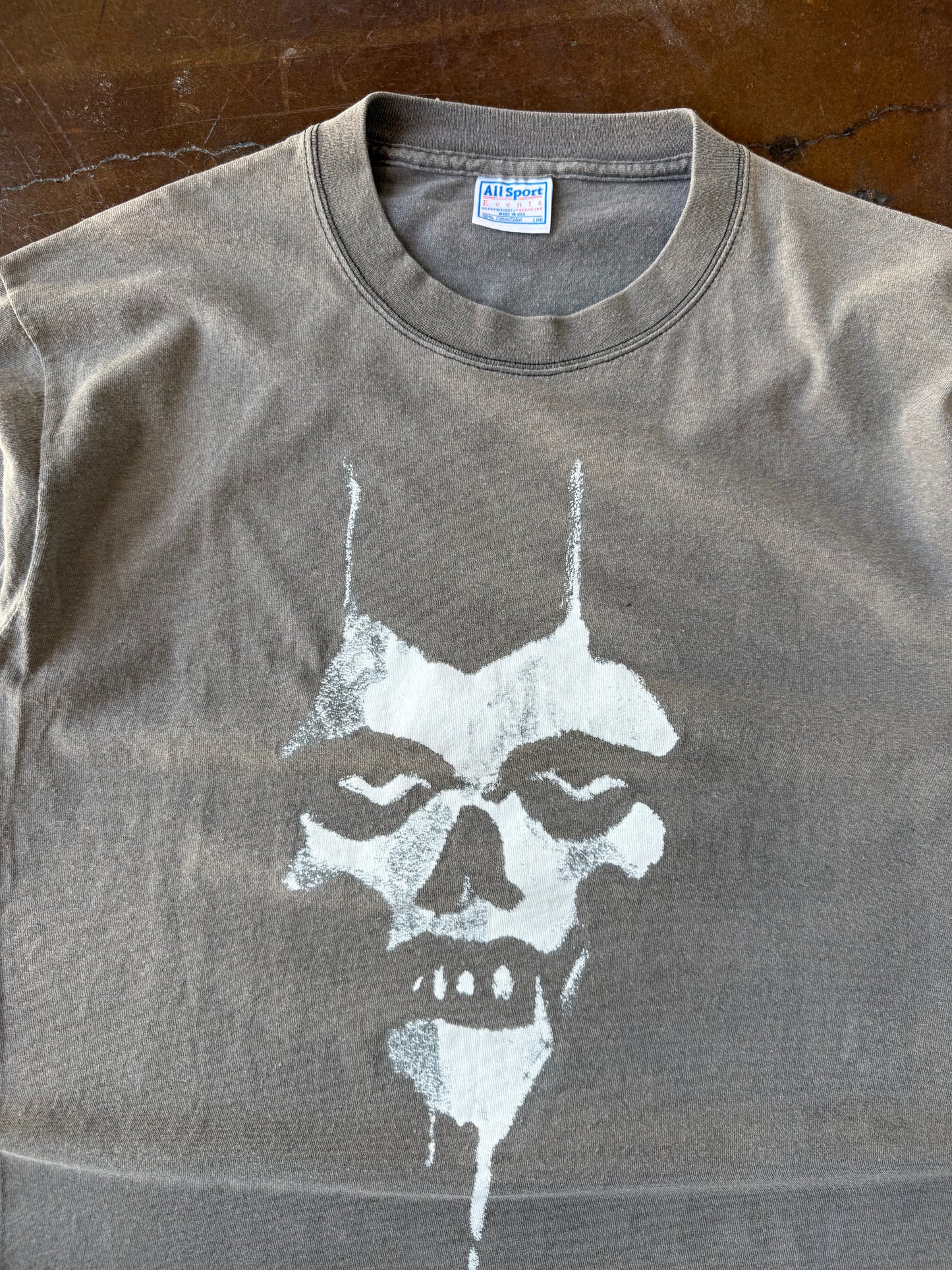 2002 faded Misfits "face of fear" band shirt (LARGE)