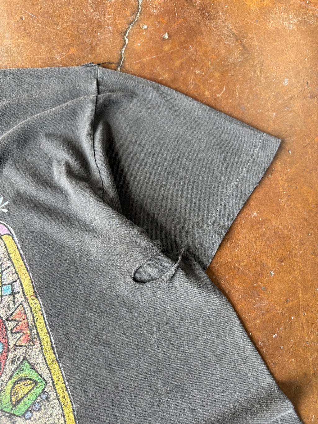 90s lightly distressed KLRN art shirt (XL)