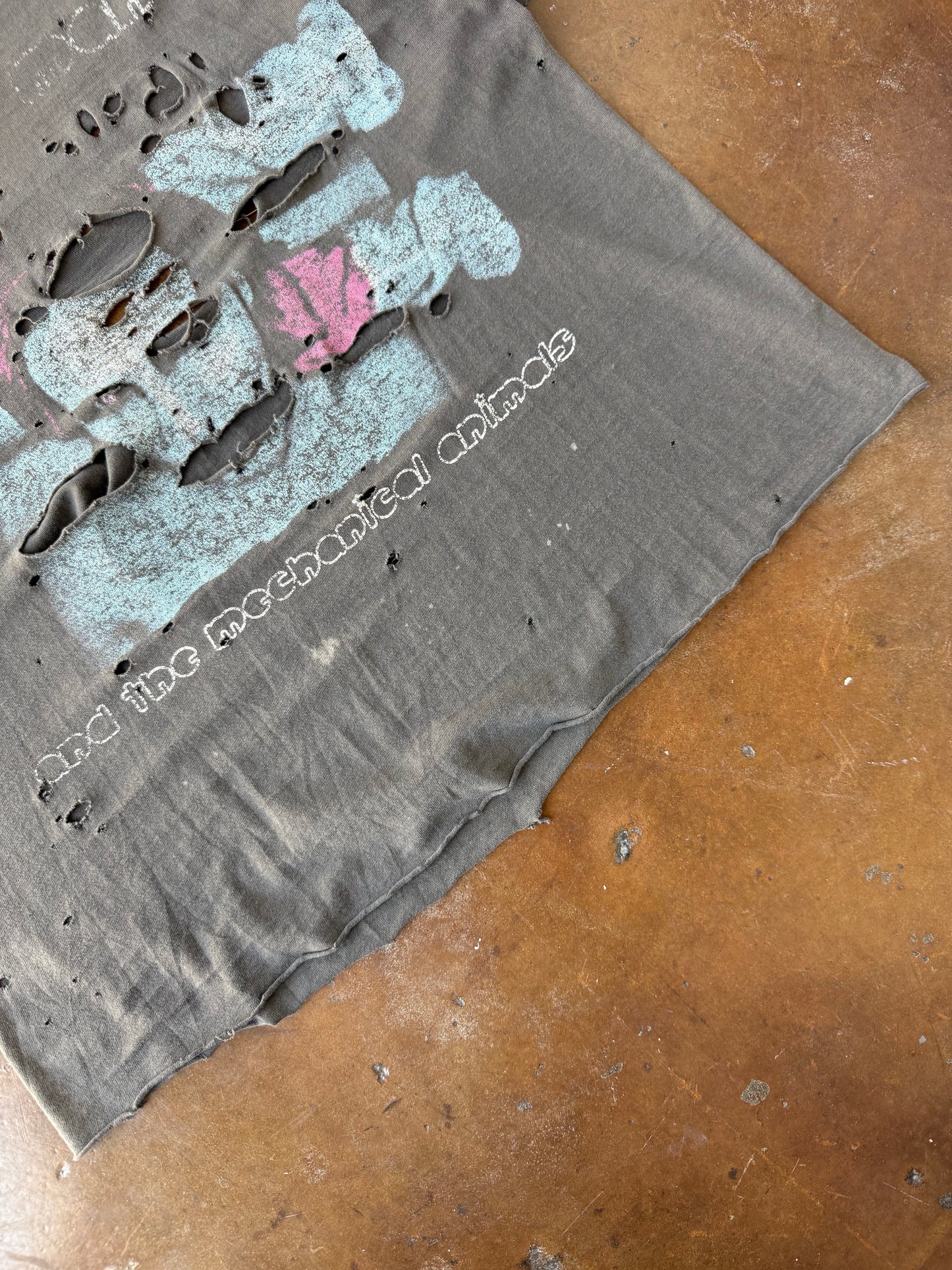 1999 faded & distressed Marilyn Manson "mechanical animals" tour shirt (XL)