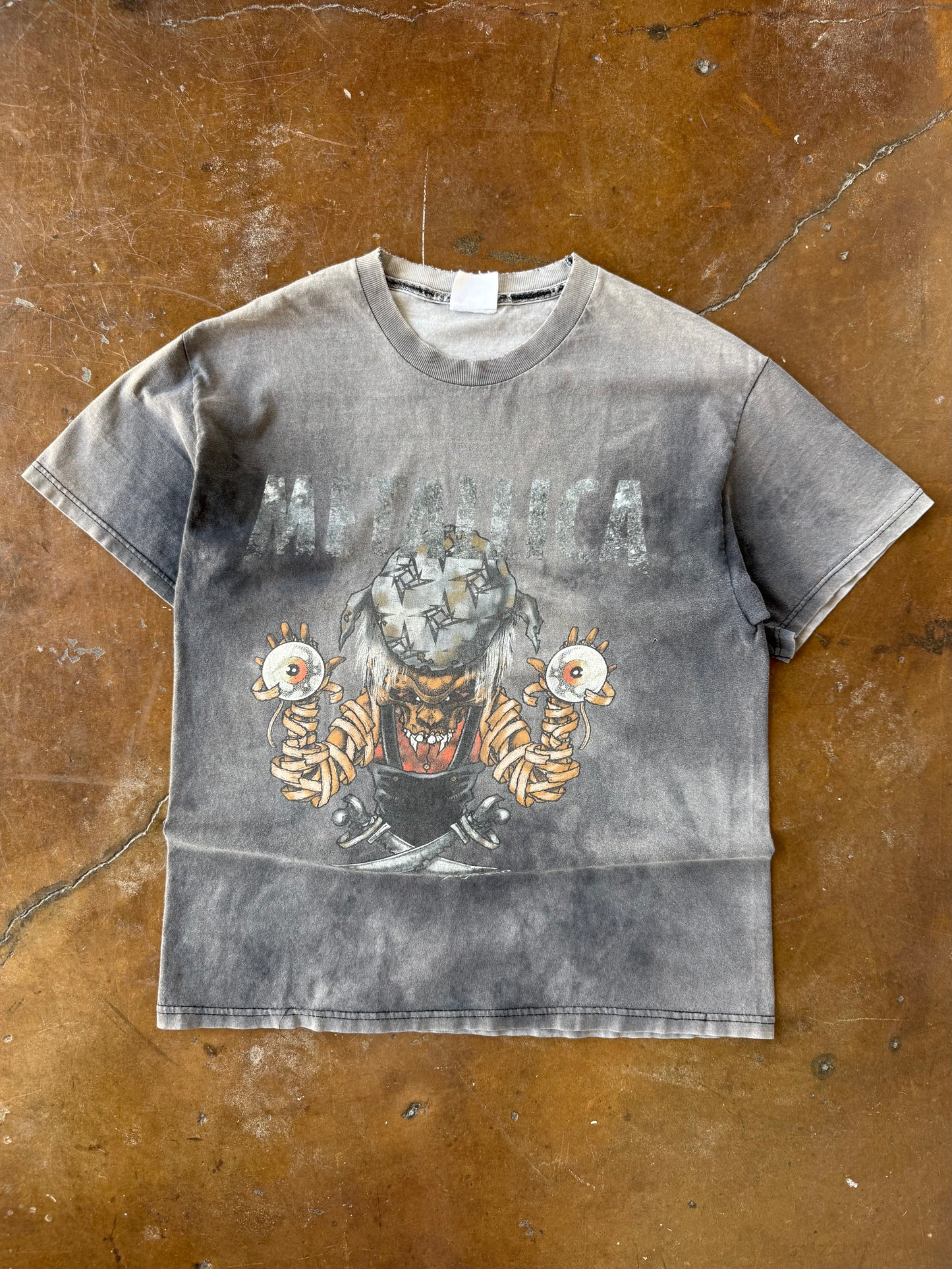 2000s faded Metallica Pushead band shirt (MEDIUM)