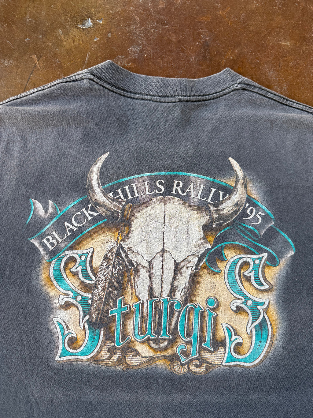 1995 faded Sturgis "bad ass boys have bad ass toys" biker shirt (XL)
