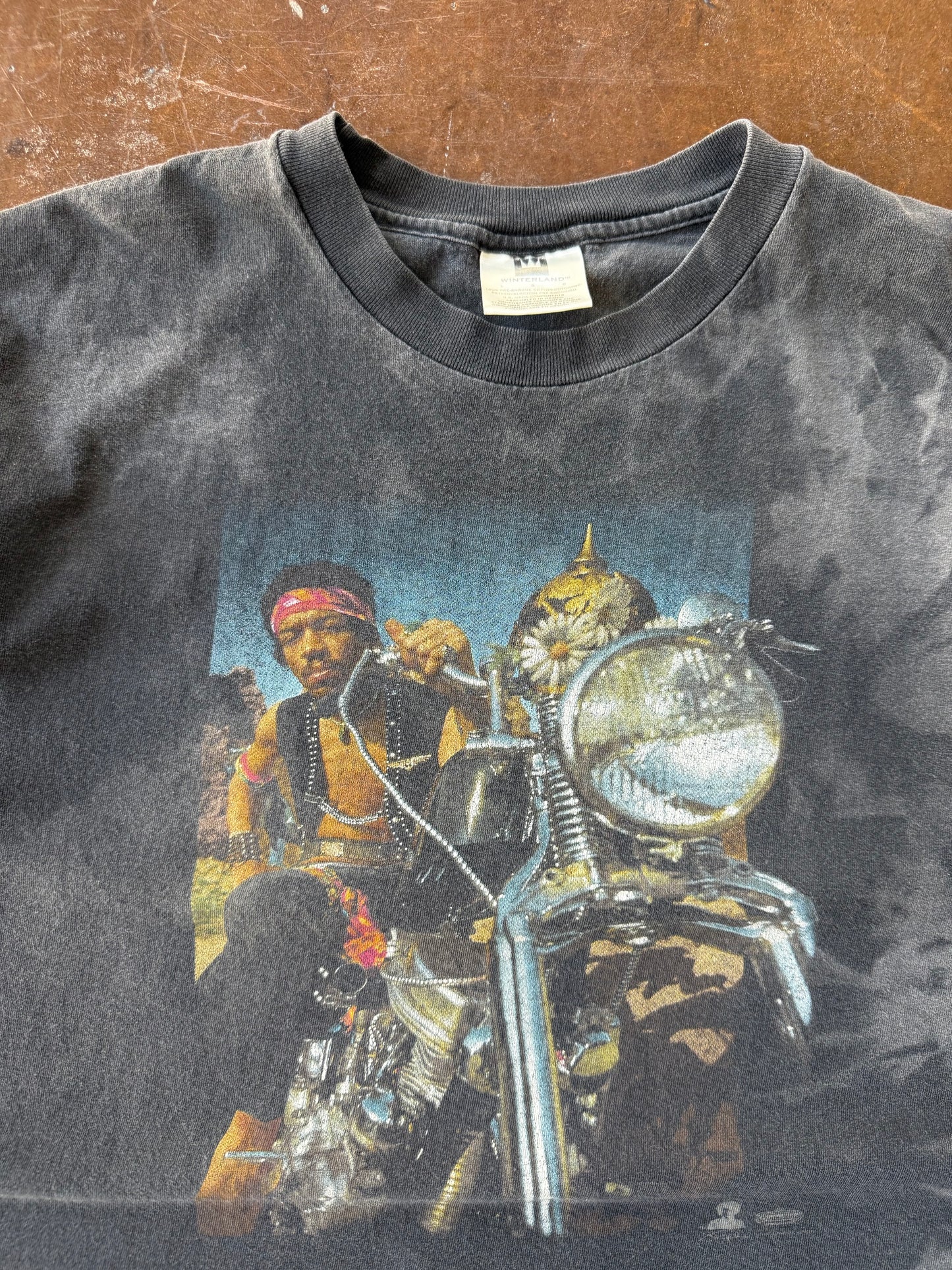 90s faded Jimi Hendrix "south saturn delta" shirt (LARGE)