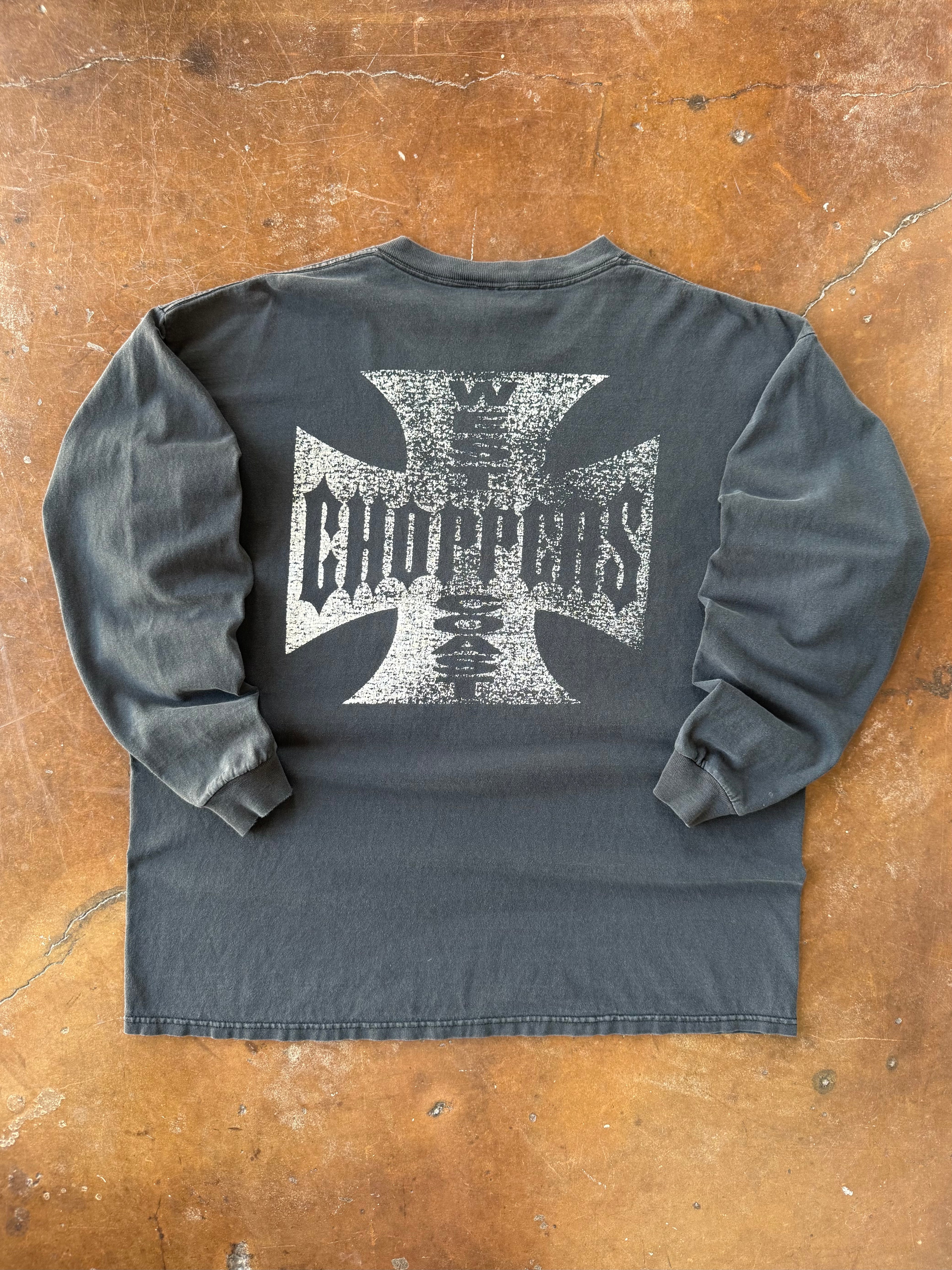 2000s West Coast Choppers "classic logo" longsleeve shirt (XXL)