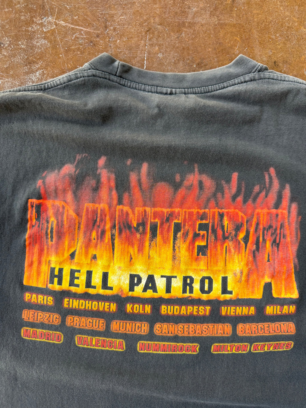 90s Pantera "hell patrol" euro band shirt (XL)