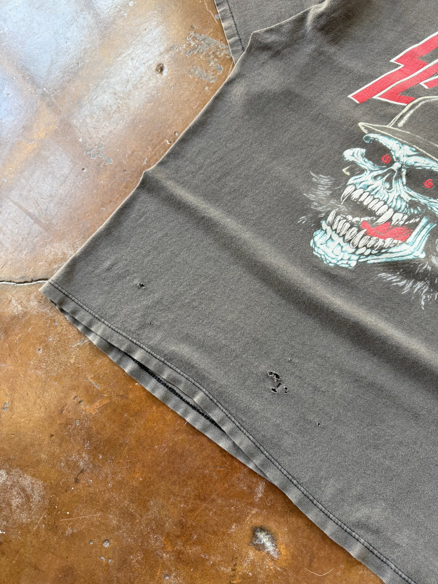 1989 faded & distressed Slayer "slaytanic wehrmacht" band shirt (XL)