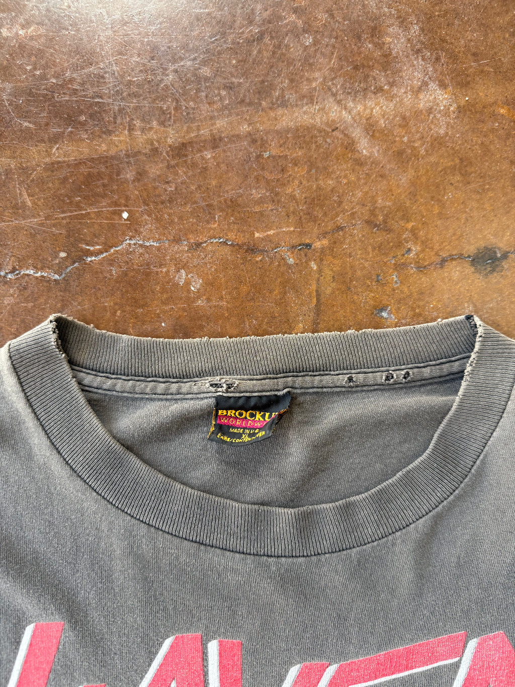 1989 faded & distressed Slayer "slaytanic wehrmacht" band shirt (XL)