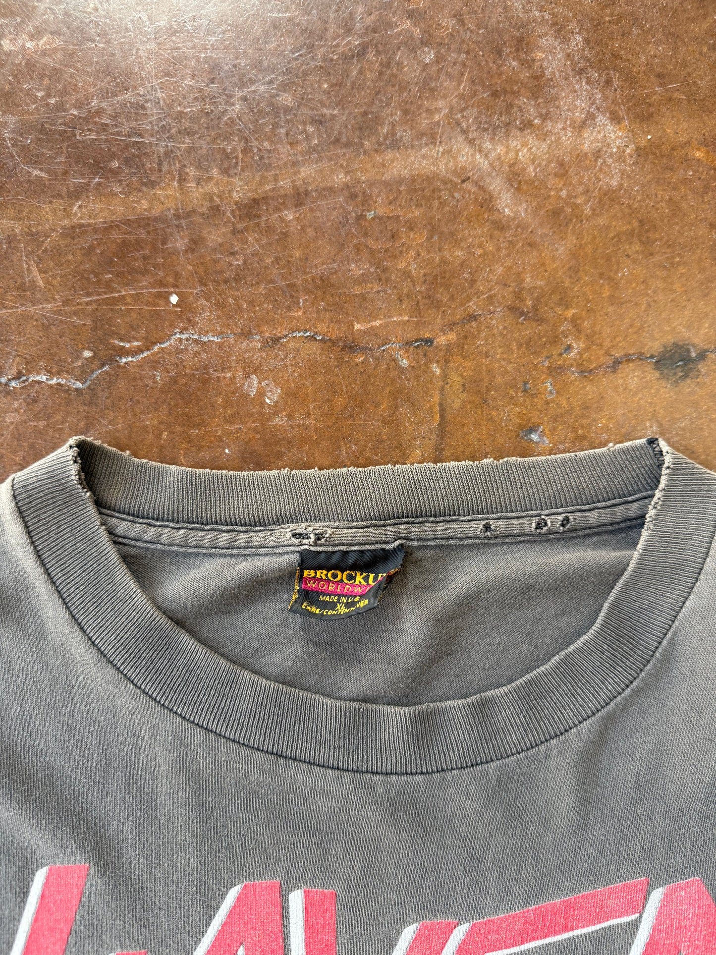1989 faded & distressed Slayer "slaytanic wehrmacht" band shirt (XL)
