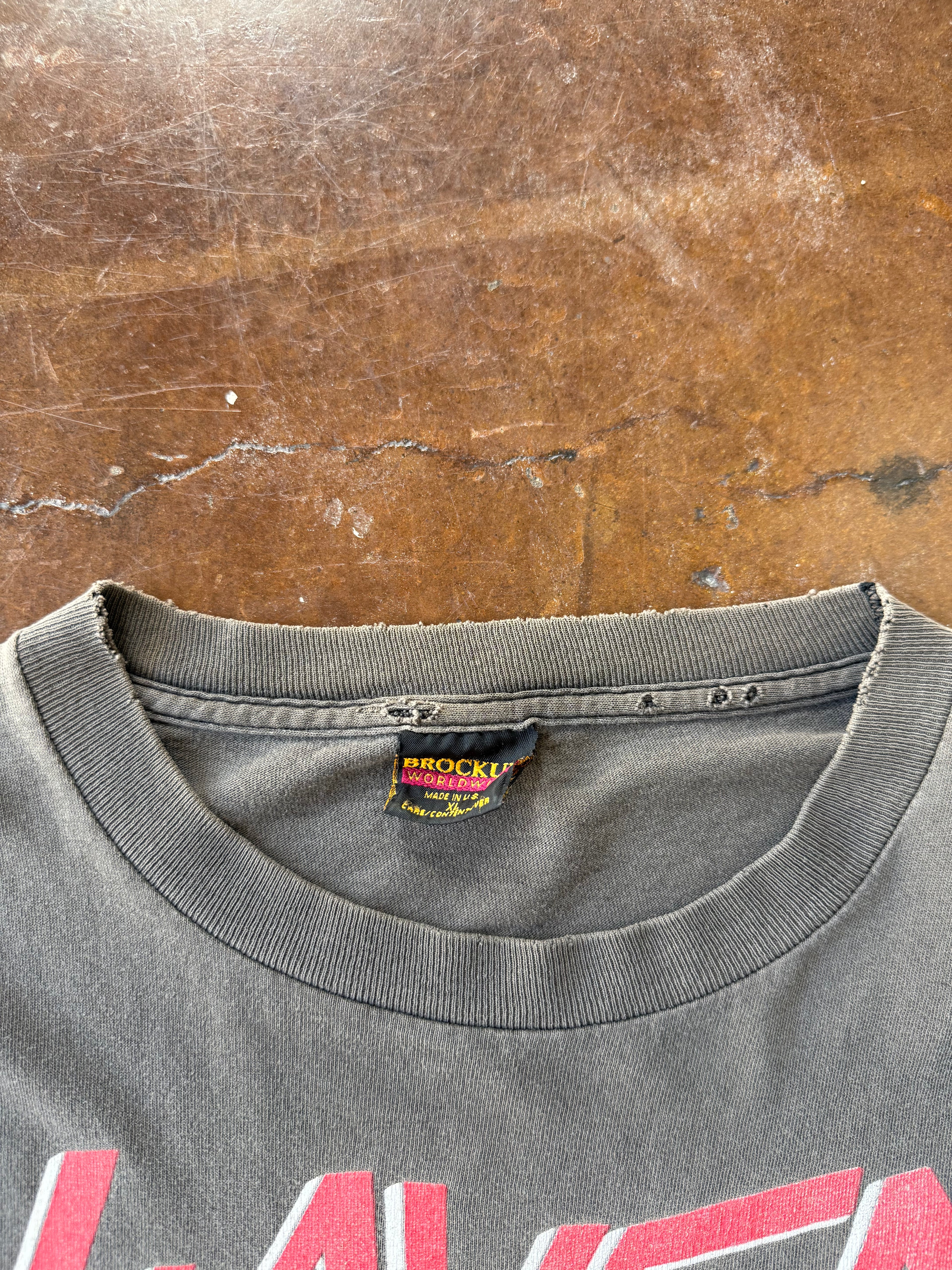 1989 faded & distressed Slayer "slaytanic wehrmacht" band shirt (XL)
