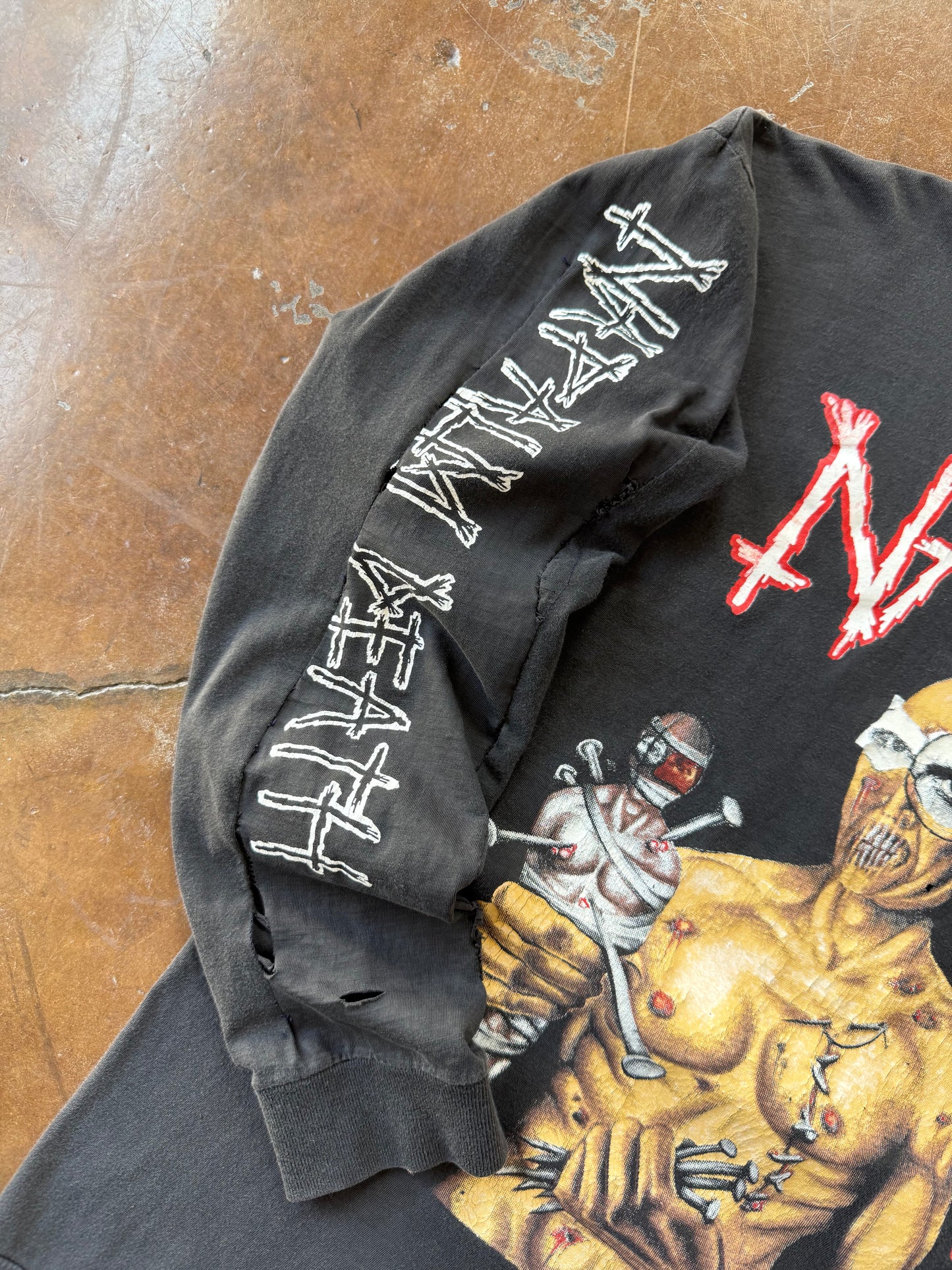 90s Napalm Death "utopia banished" euro longsleeve shirt (XL)