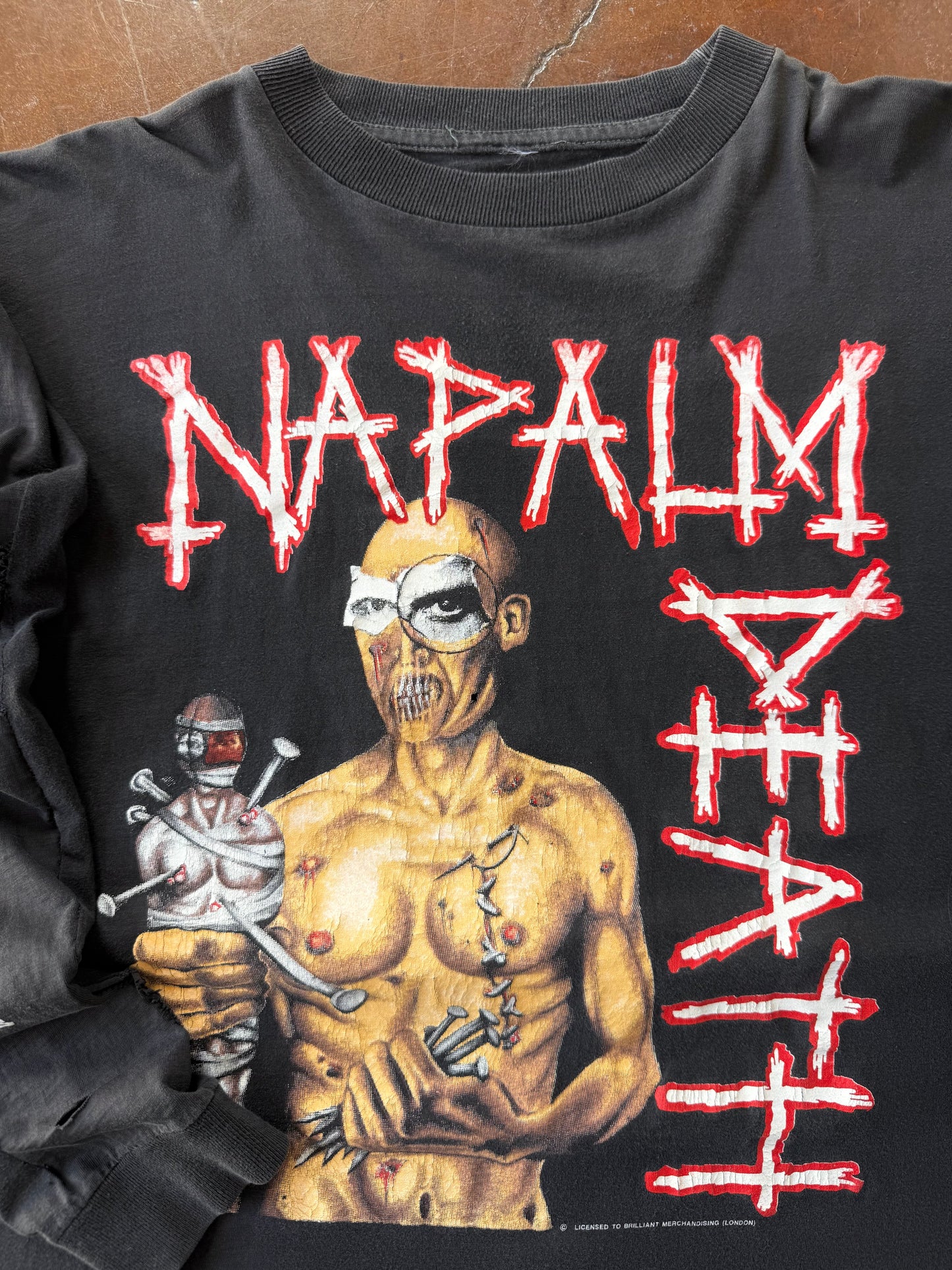 90s Napalm Death "utopia banished" euro longsleeve shirt (XL)