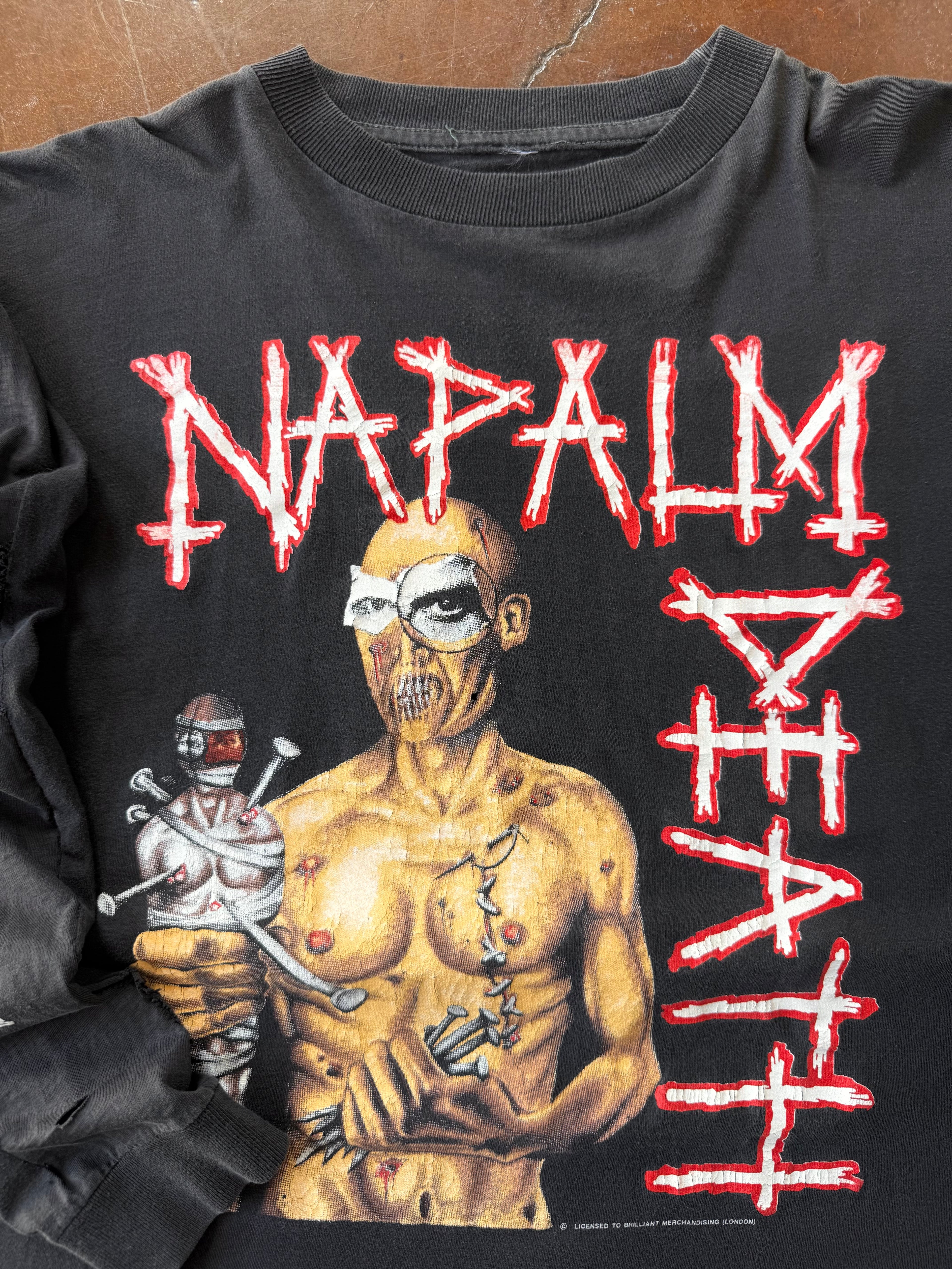 90s Napalm Death "utopia banished" euro longsleeve shirt (XL)