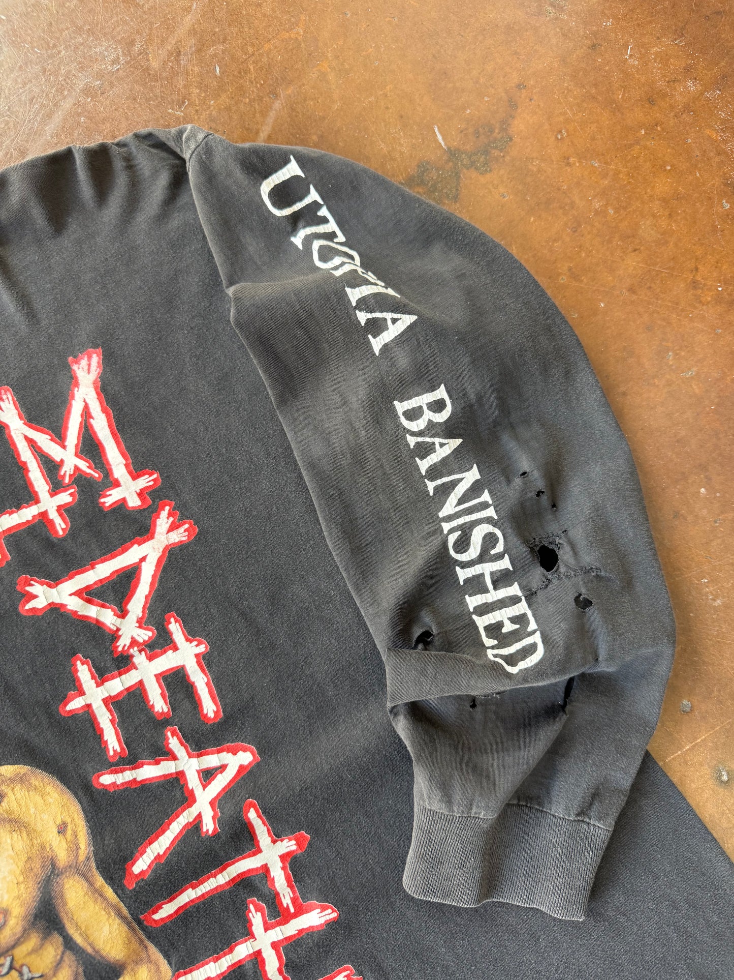 90s Napalm Death "utopia banished" euro longsleeve shirt (XL)