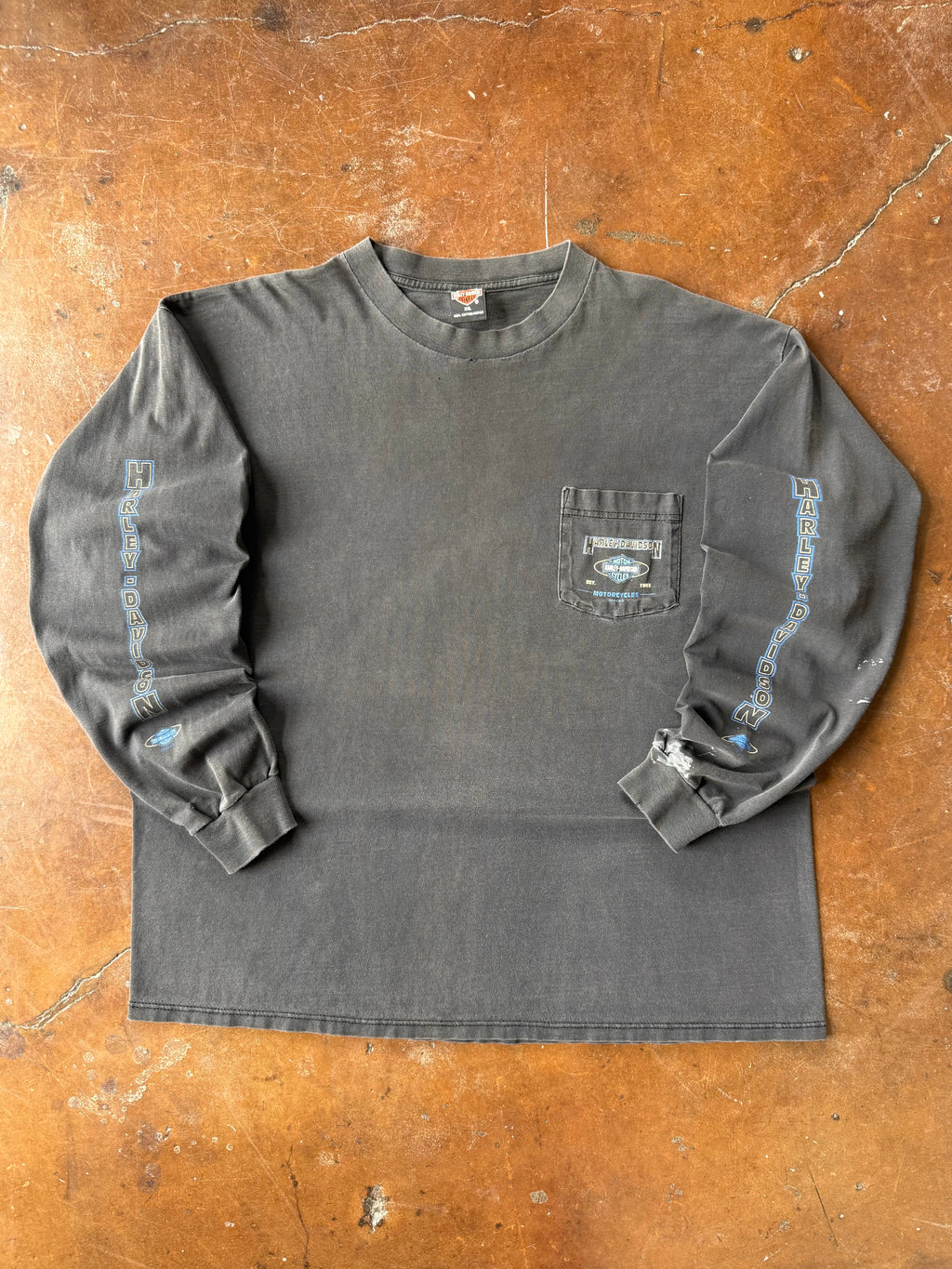 2000 Harley Davidson pocket longsleeve shirt (XXL)