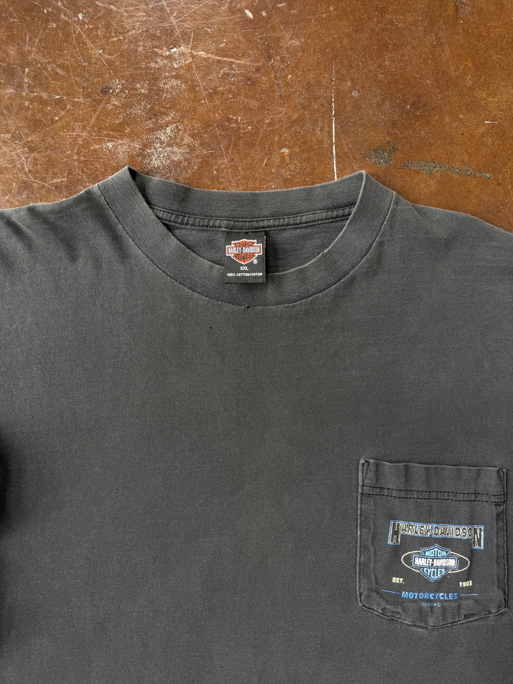 2000 Harley Davidson pocket longsleeve shirt (XXL)