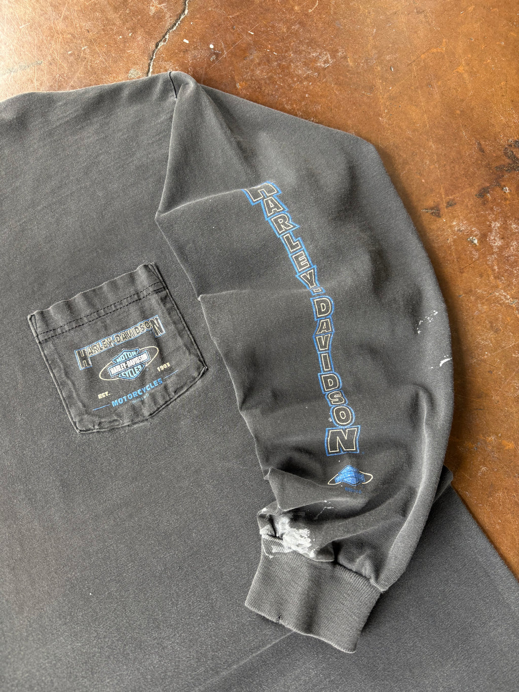 2000 Harley Davidson pocket longsleeve shirt (XXL)