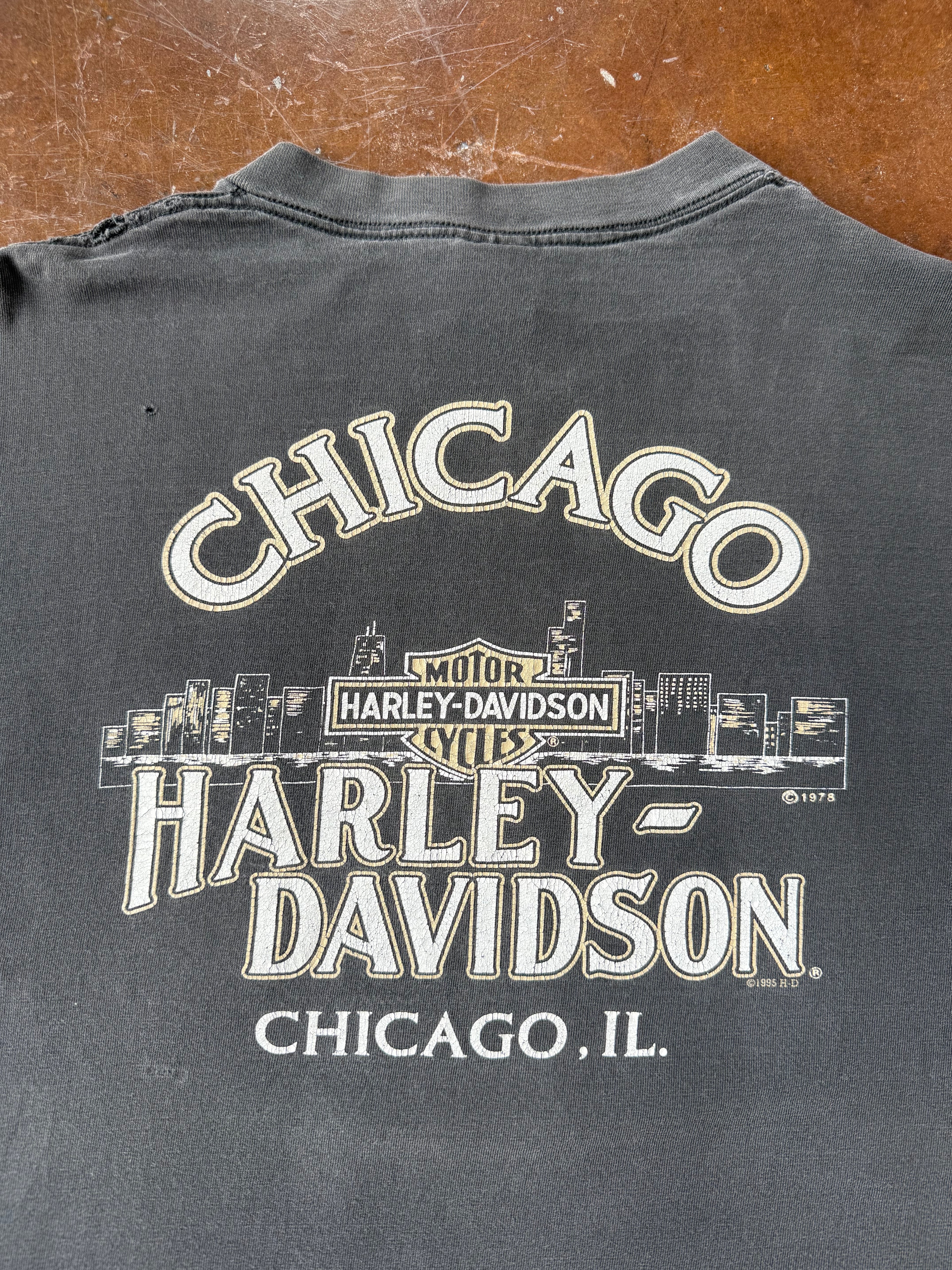 2000 Harley Davidson pocket longsleeve shirt (XXL)