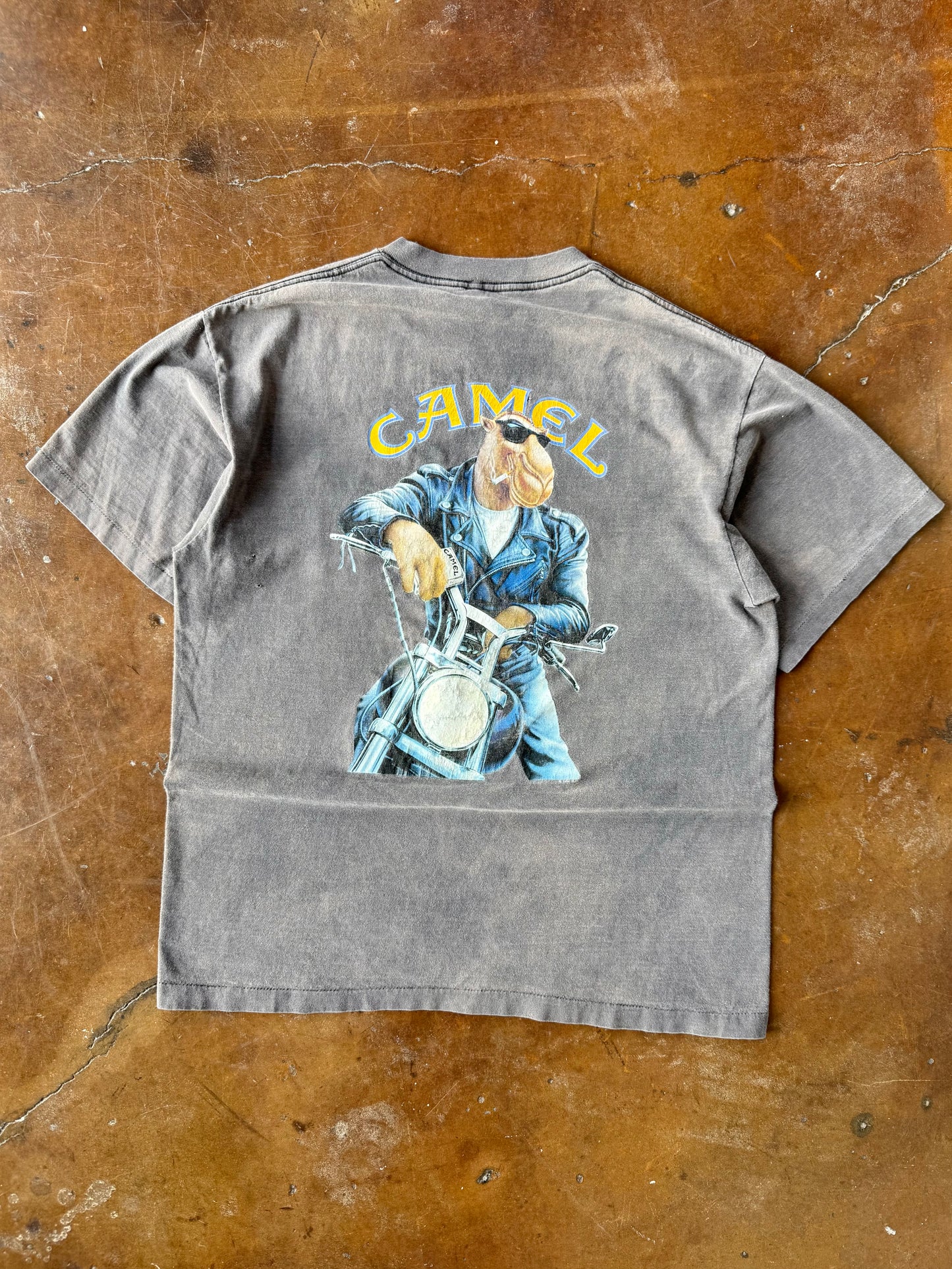 1992 faded Camel biker pocket shirt (XL)