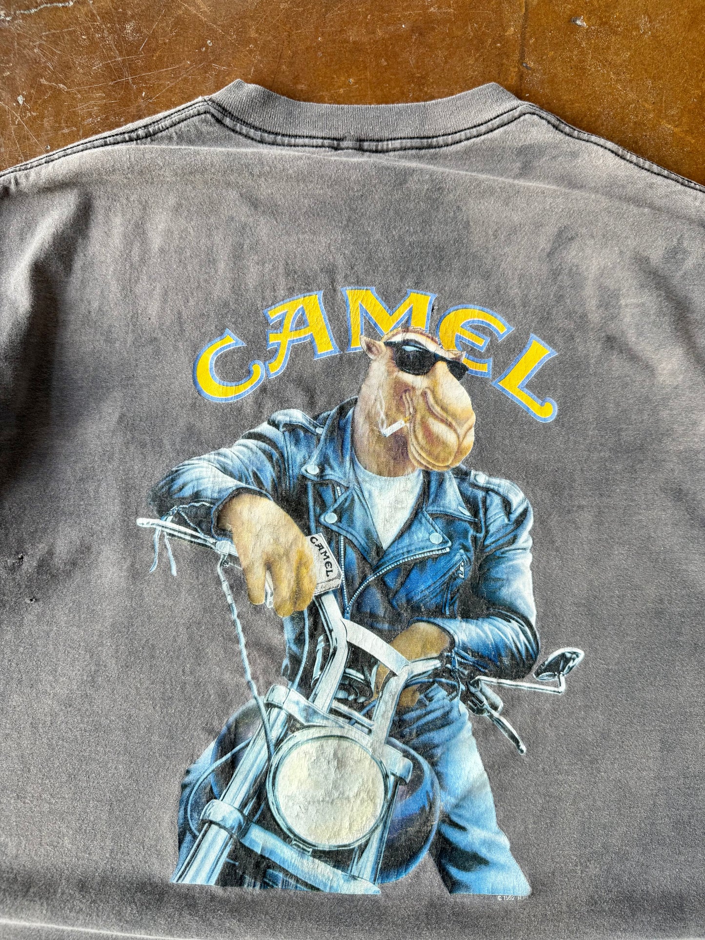 1992 faded Camel biker pocket shirt (XL)