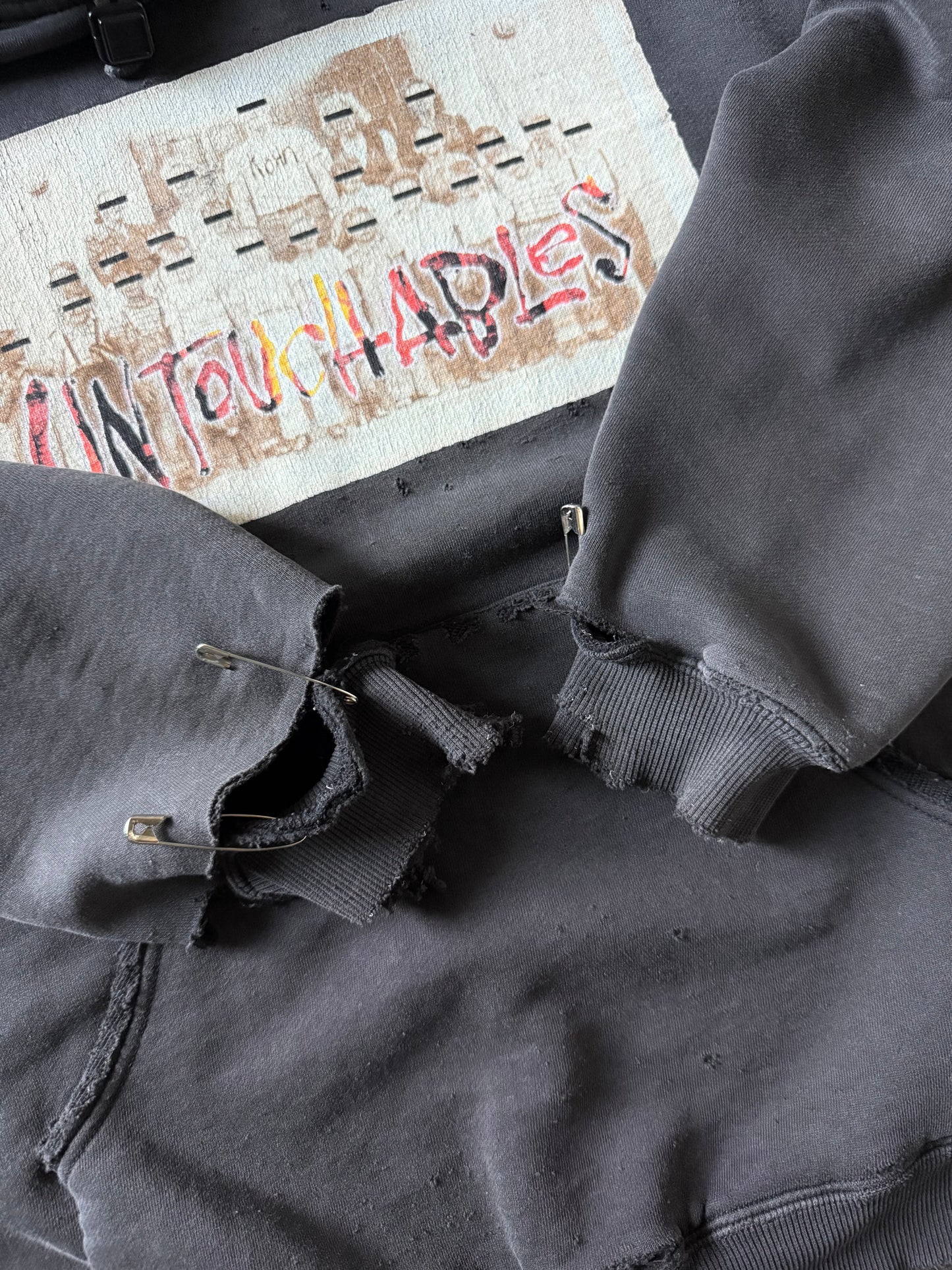 2002 distressed Korn "untouchables" album promo hoodie (LARGE)