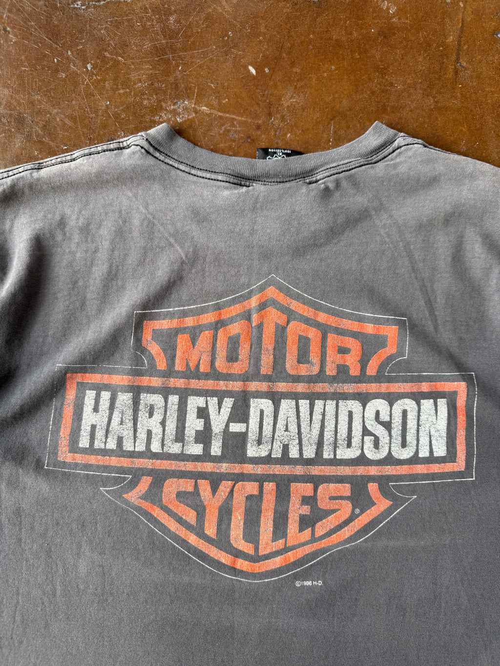 90s faded Harley Davidson "freewheelin" biker shirt (XL)