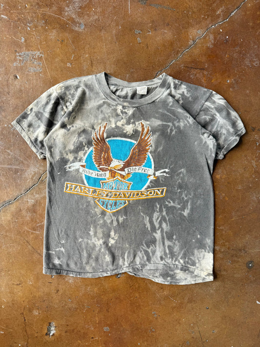80s faded Harley Davidson "eagle banner" biker shirt (LARGE)