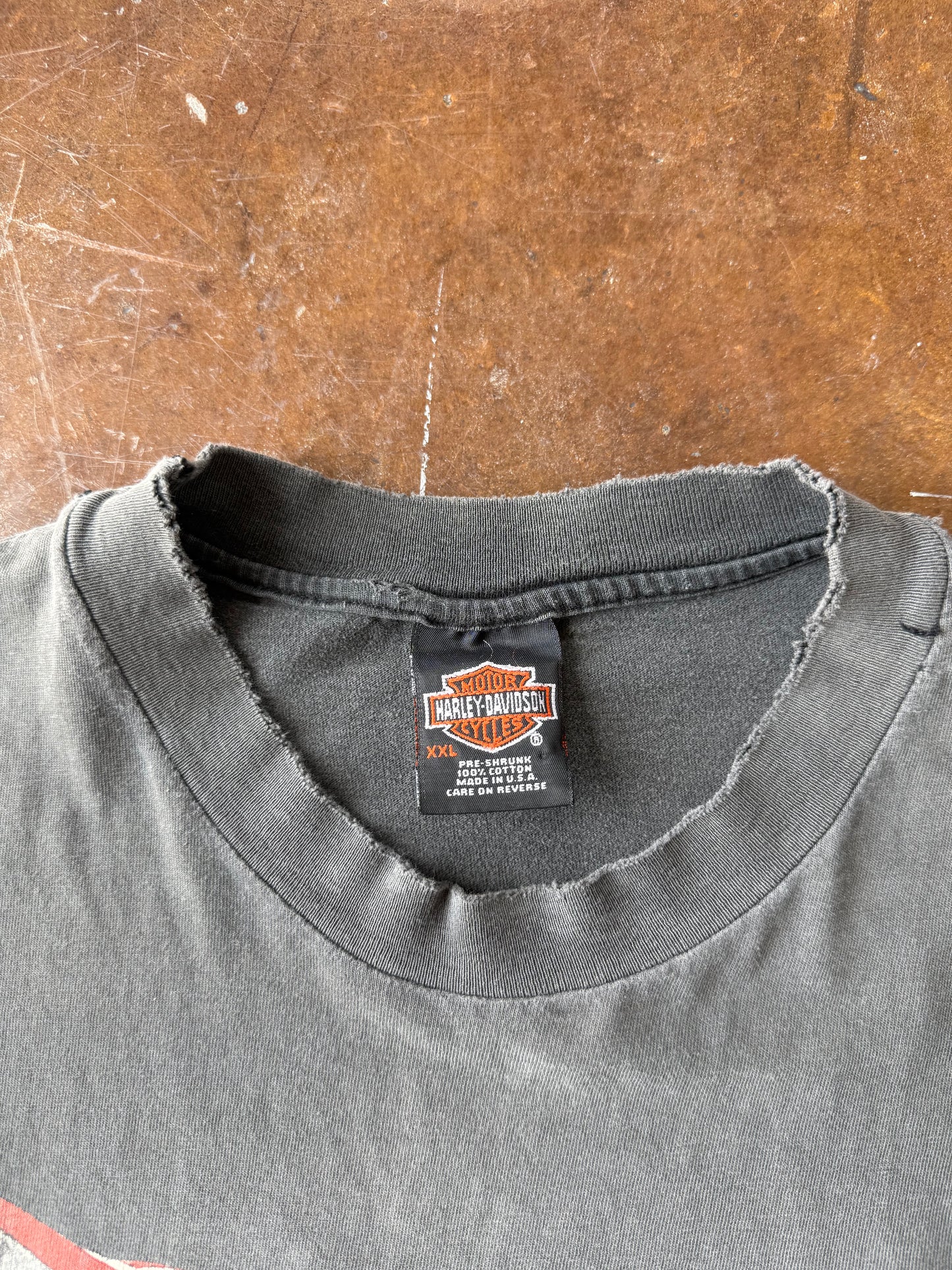 1998 faded Harley Davidson "eagle emblem" biker shirt (XXL)