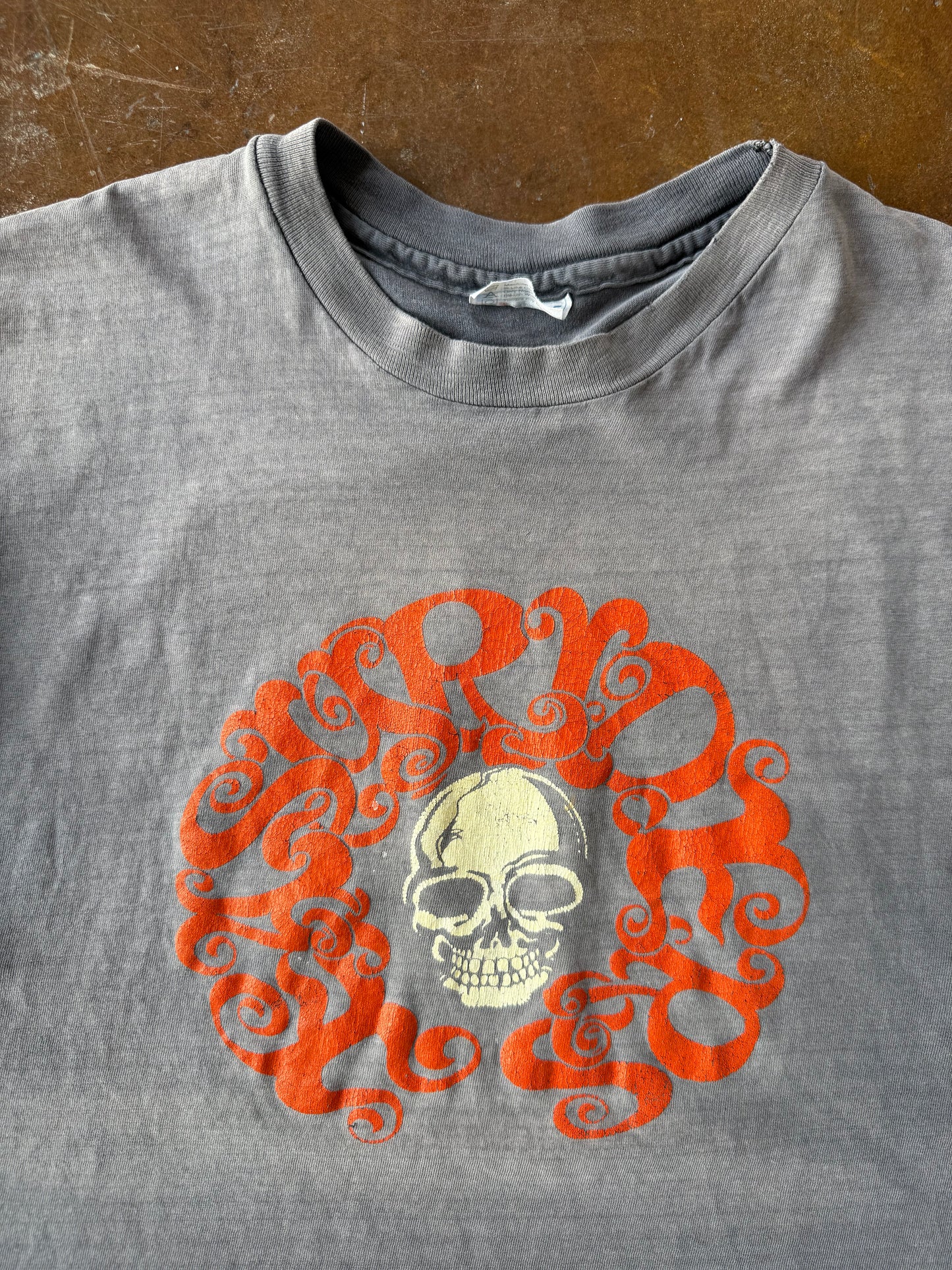 1990 faded Easyriders "skull logo" biker shirt (XXL)